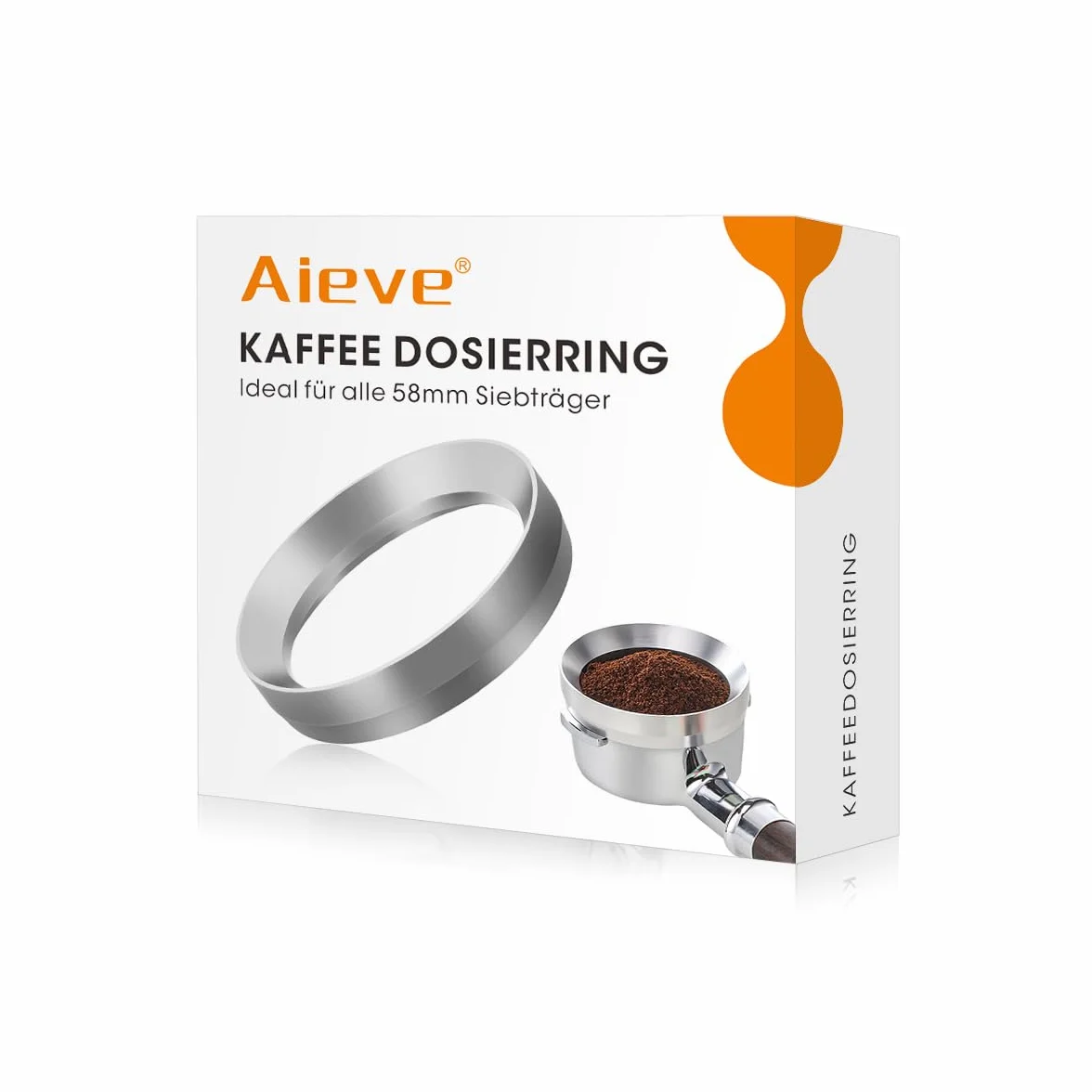 AIEVE lejek dozujący 58 mm do ekspresu kolbowego, kompatybilny z Rancilio Silvia, Bezzera BZ10