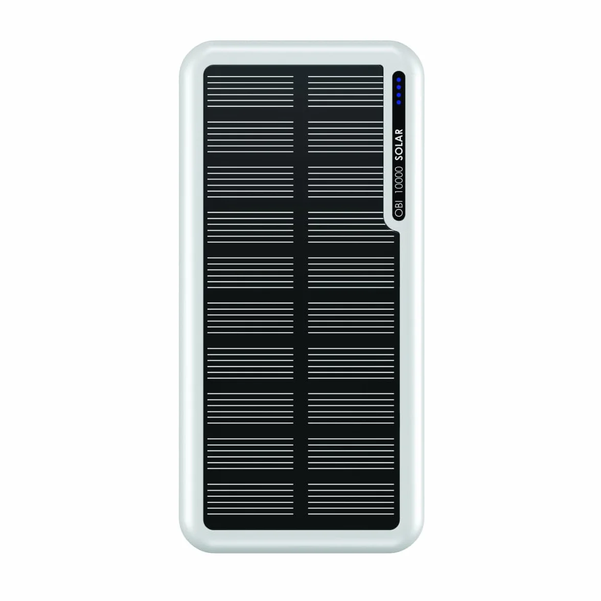 Boompods Obi solarny powerbank 10 000 mAh – ładowarka do szybkiego ładowania z USB-C i 2 portami USB, powerbank z panelem słonecznym, wytrzymała stacja ładująca do telefonu komórkowego, tabletów i
