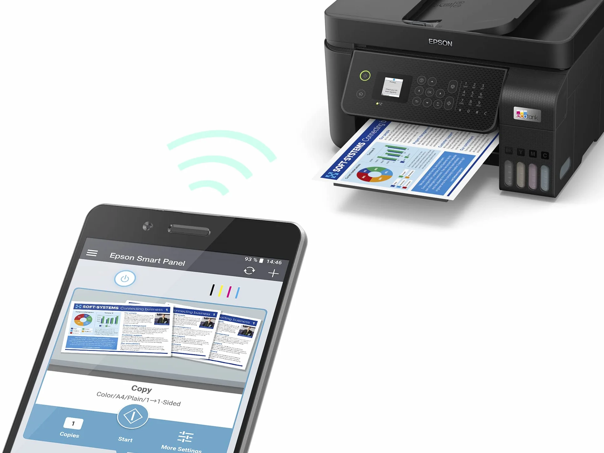 Epson EcoTank ET-4800 Atramentowa A4 5760 x 1440 DPI 33 stron/min Wi-Fi