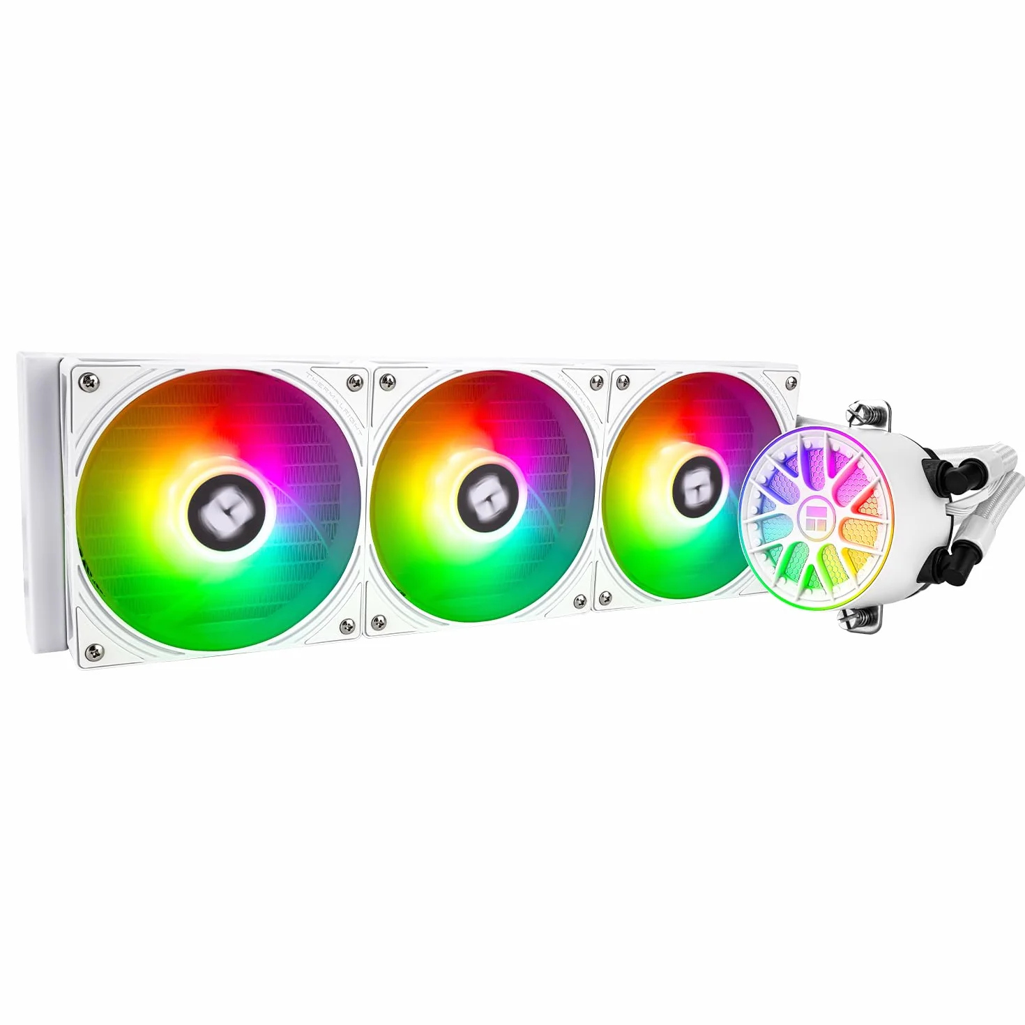 TR-Thermalright AQUA ELITE 360 V6 ARGB White, chłodzenie cieczą CPU, 360 mm AIO, 3 wentylatory PWM ARGB, dla AMD AM4/AM5, Intel LGA1851/1700/115x/1200 (białe)
