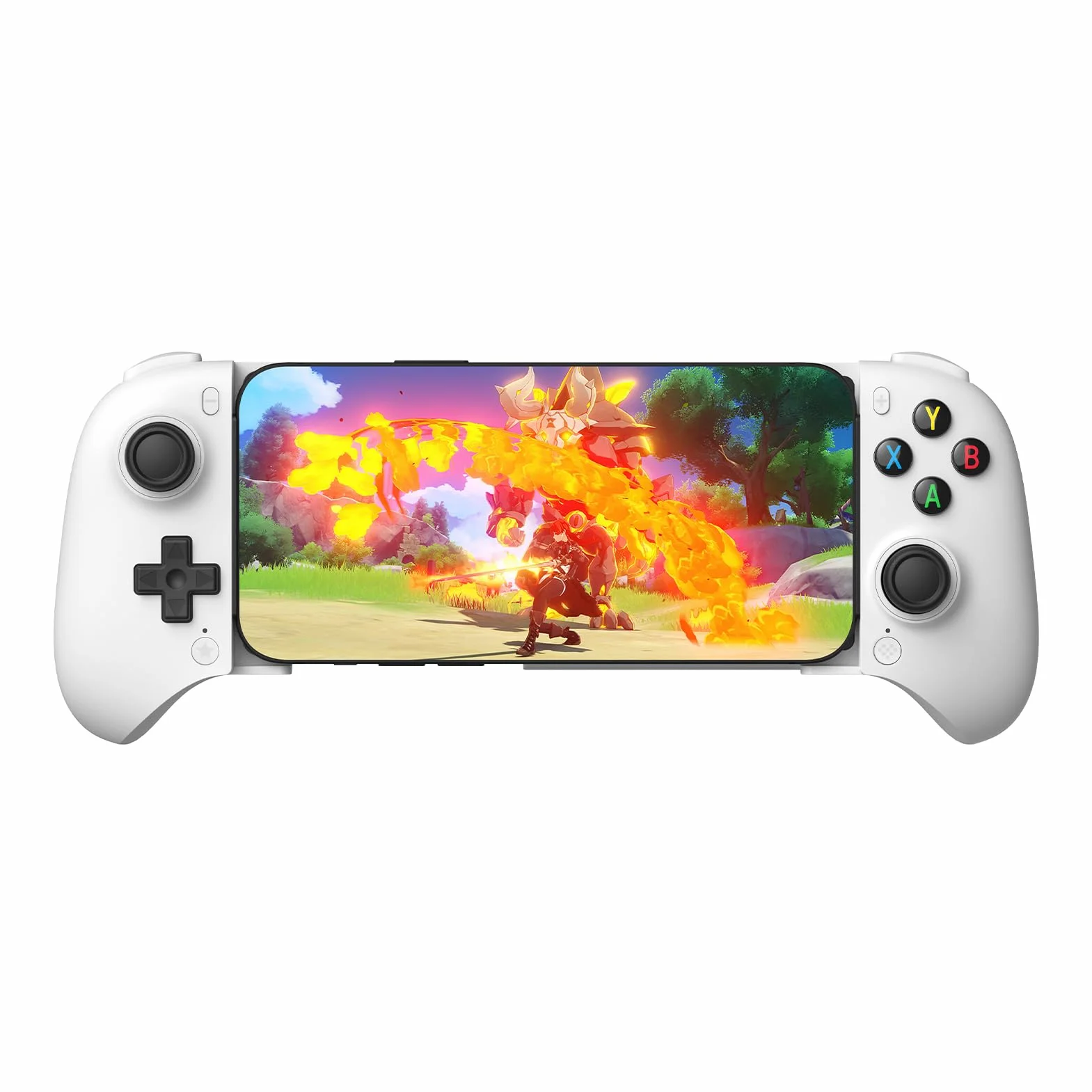 8Bitdo Ultimate Mobile Gaming Controller for Android devices, Bluetooth Mobile Game Controller with Hall Effect Joysticks and Hall Triggers (White)