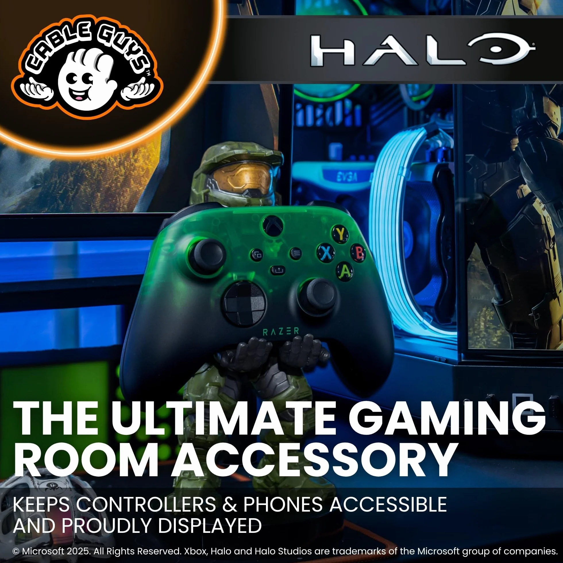 Cable Guys Halo Master Chief Infinite Gaming Accessories Phone Holder for Xbox PlayStation Nintendo Switch