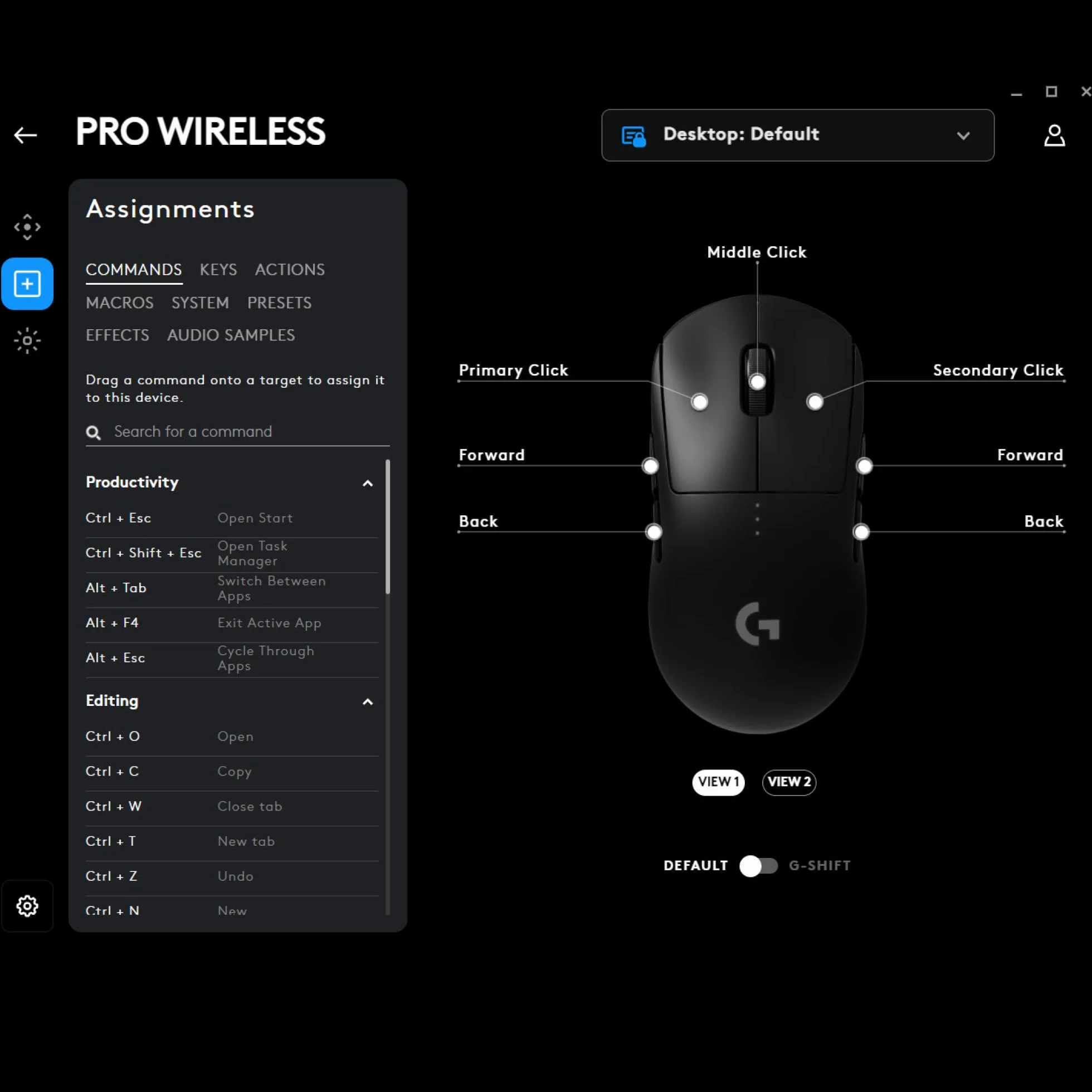 Logitech G Pro Mysz Bezprzewodowa Czarny 8 Przycisków
