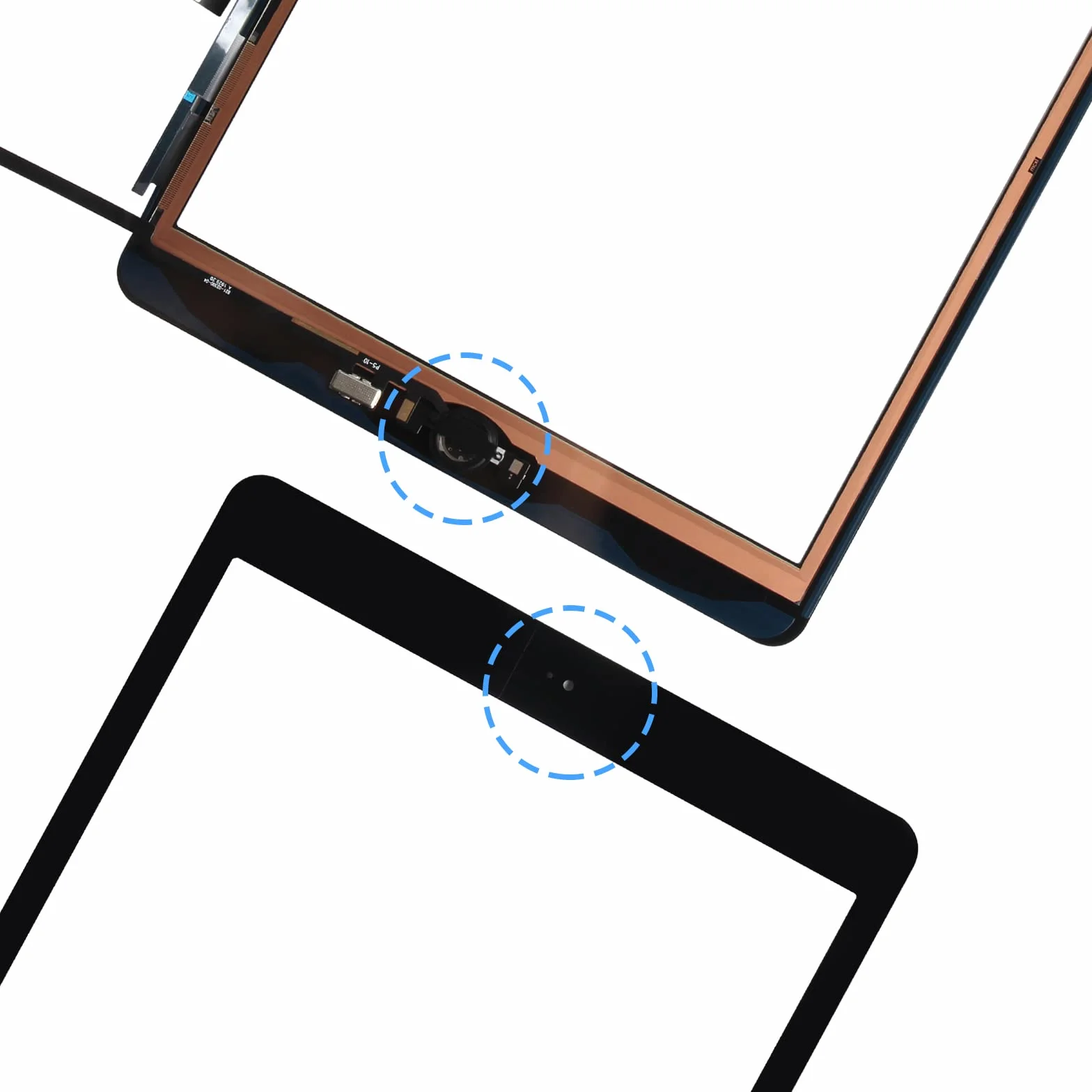 Ekran dotykowy dla iPad 7 2019 iPad 8 2020 Digitizer Ekran Dotykowy dla iPad7 iPad8 Wymiana Ekranu dla iPad A2197 A2198 A2200 A2270 A2428 A2429 A29 2430 EU z Narzędziami(z Domu Przycisk,Nie