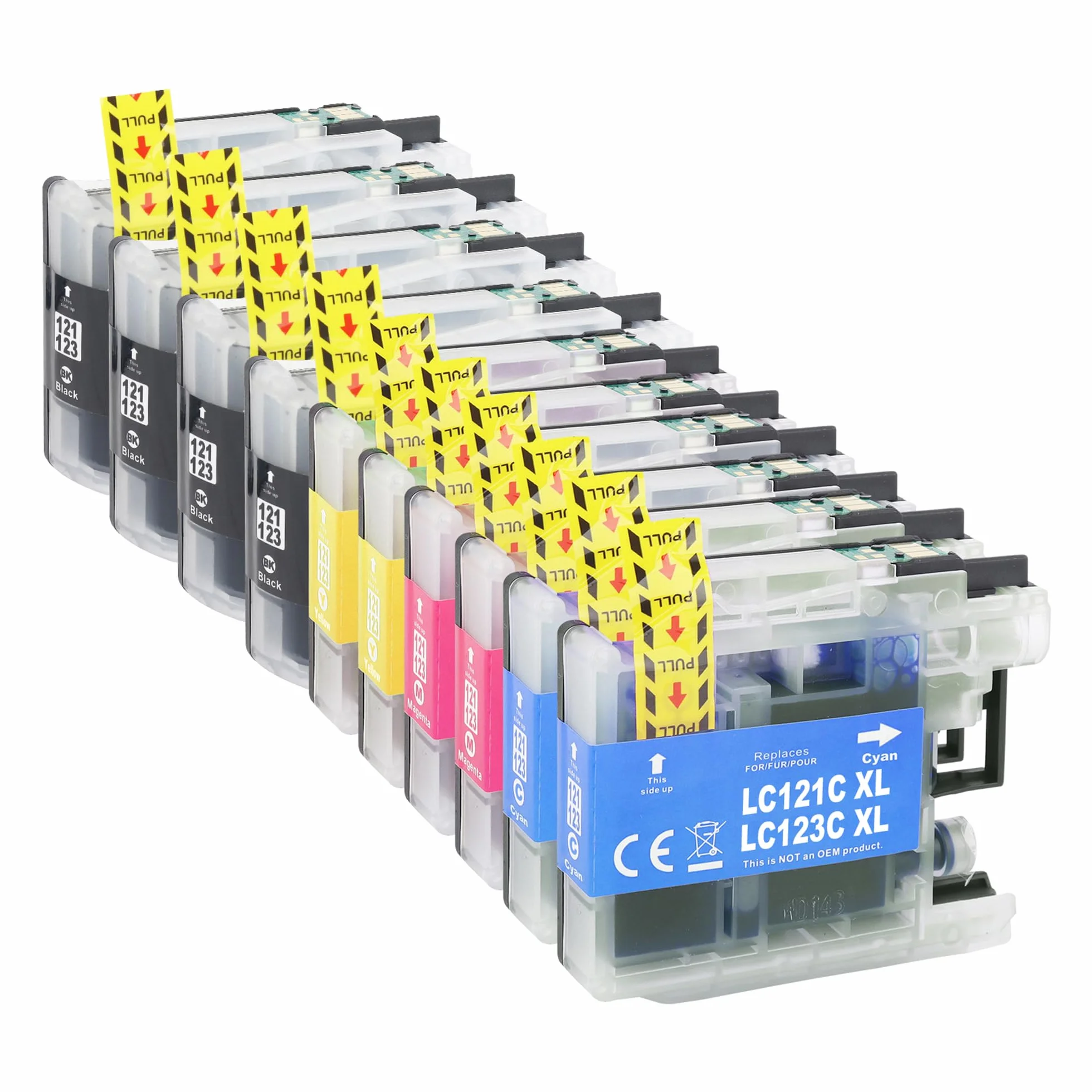 Wkłady atramentowe do Brother LC123 LC123XL do Brother DCP-J132W DCP-J152W DCP-J4110DW DCP-J552DW DCP-J752DW MFC-J6520DW MFC-J6920 DW MFC-J4410DW MFC-J4510DW MFC-J470DW (10 sztuk ()