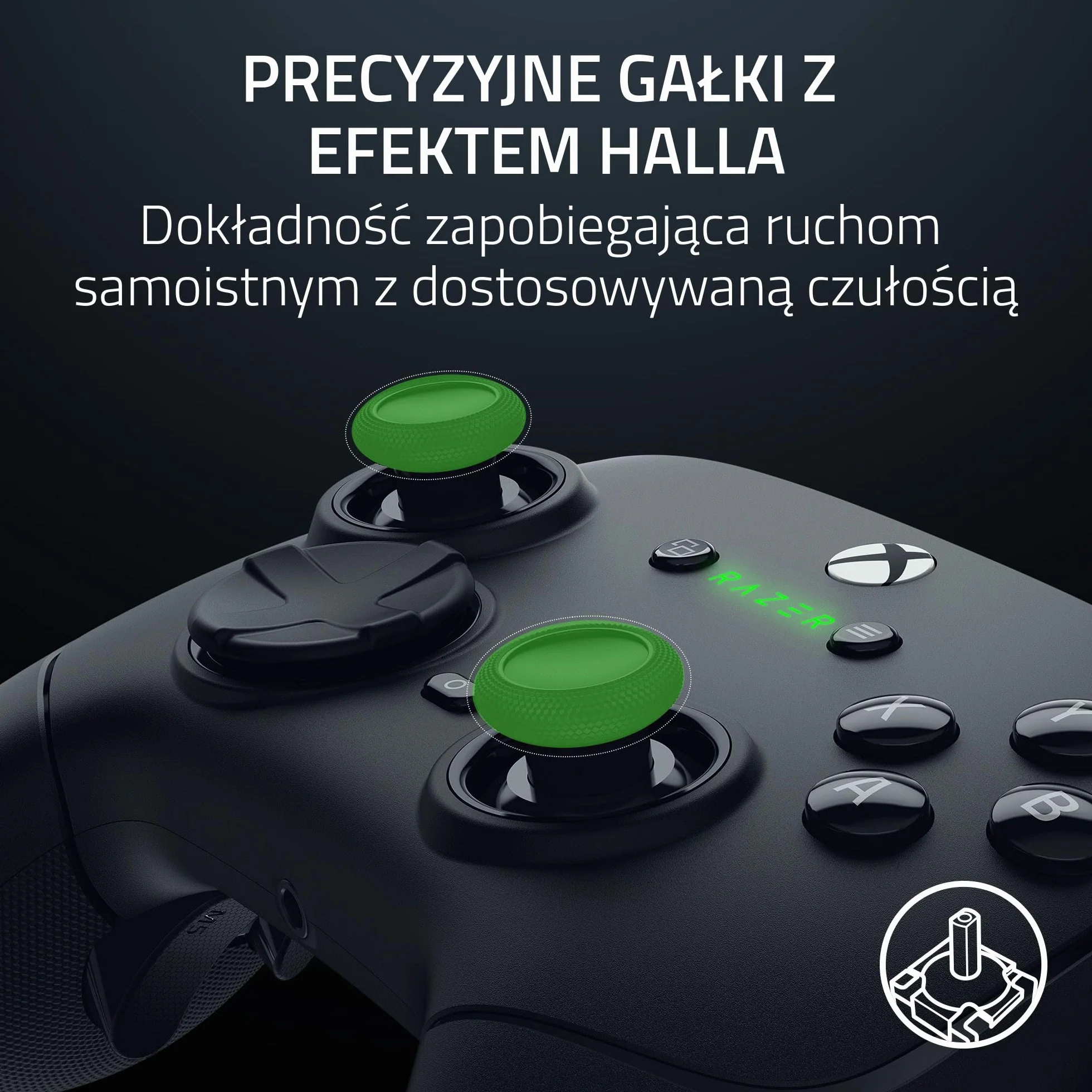 Razer Wolverine V3 Pro - bezprzewodowy kontroler e-sportowy do Xbox i PC (HyperSpeed Wireless, dotykowe przyciski akcji Mecha, analogowe drążki z efektem Halla, wibracje dotykowe) Czarny