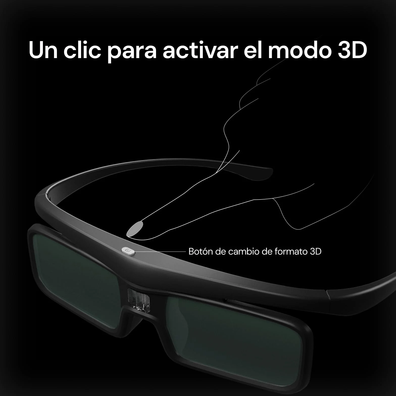 Valerion DLP Link okulary 3D, aktywne okulary migawkowe z możliwością ponownego ładowania, kompatybilne z VisionMaster Max/ Pro2/ Pro, StreamMater Puls2/ Puls i innymi projektorami 3D DLP-Link