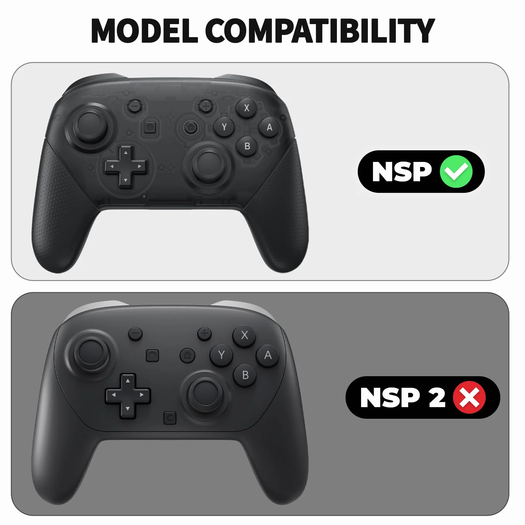 PlayVital Skórki Antypoślizgowa do Nintendo Switch Pro Controller,Miękka Silikonowe Ochronne do Switch Pro,Ergonomiczne Obudowy z Nakładkami Kciuki-Czarny(Samurai Edition)