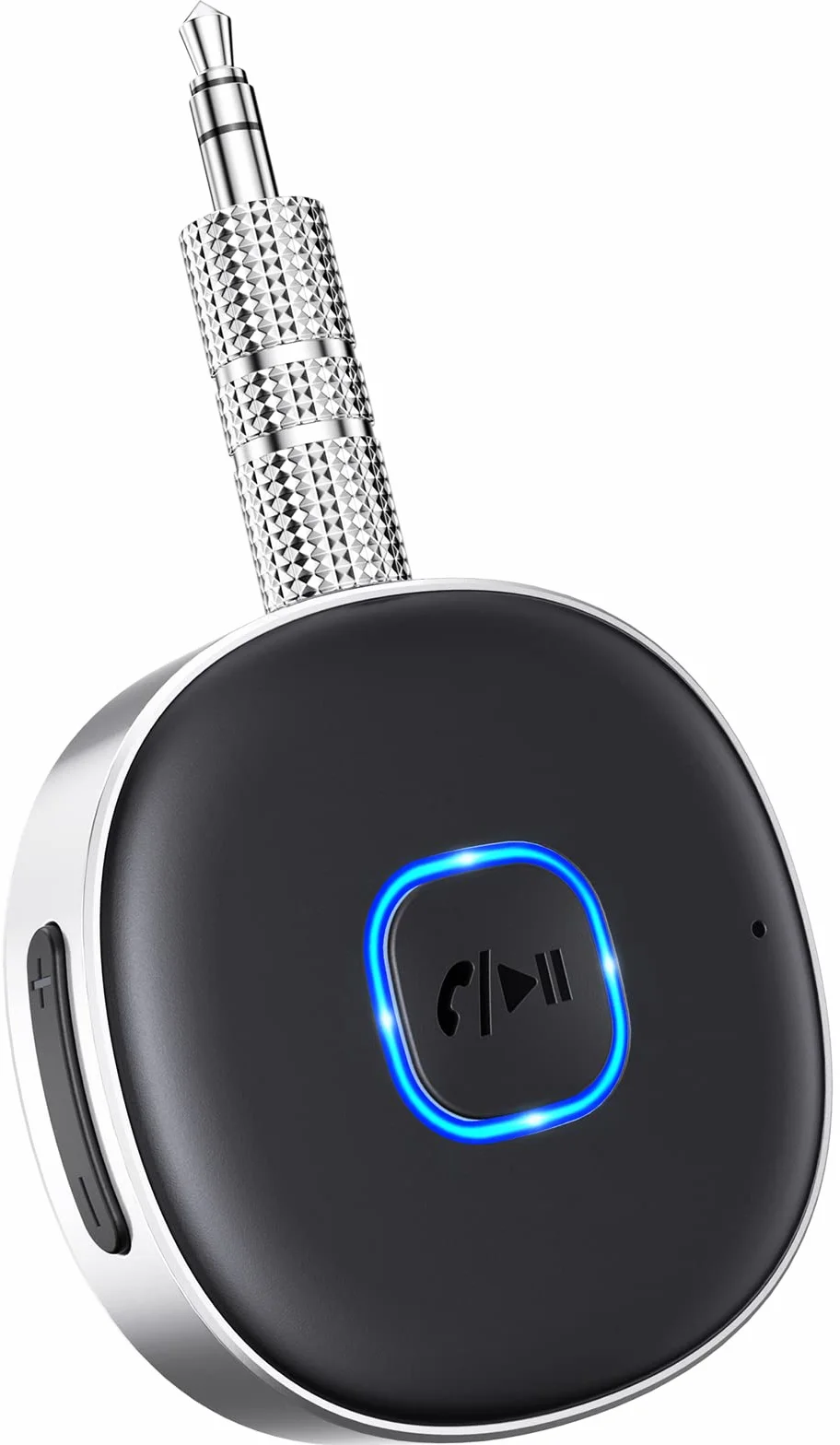 Mohard Samochodowy adapter AUX 3,5 mm, mini Bluetooth 5.3 Wzmacniacze samochodowe do stereo/głośników/słuchawek przewodowych, adapter samochodowy Bluetooth AUX, połączenia głośnomówiące, podwójne