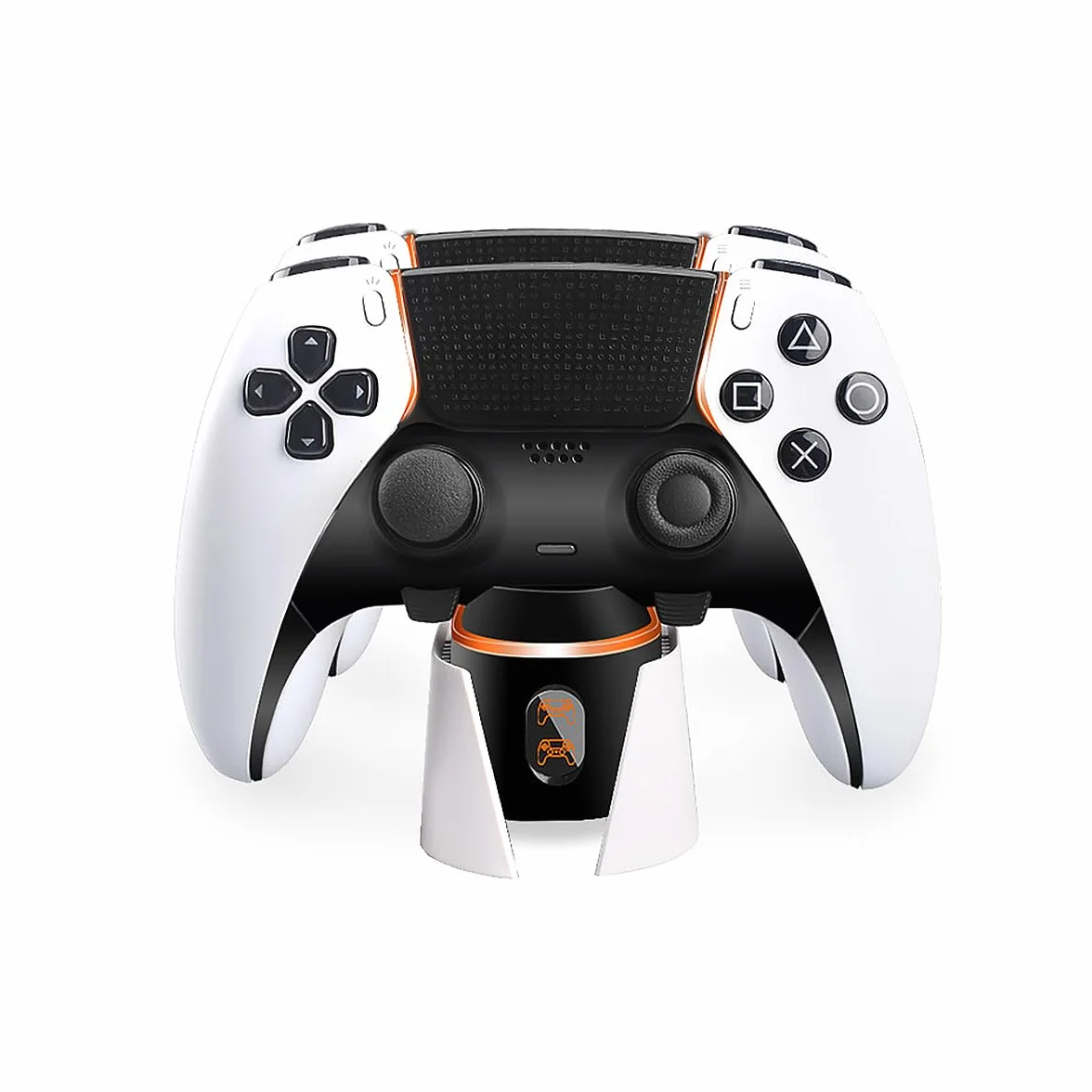 POFET stacja ładująca PS5 do kontrolera PS5 DualSense, stacja ładująca ze wskaźnikami RGB LED, wersja Tri-Protection RGB