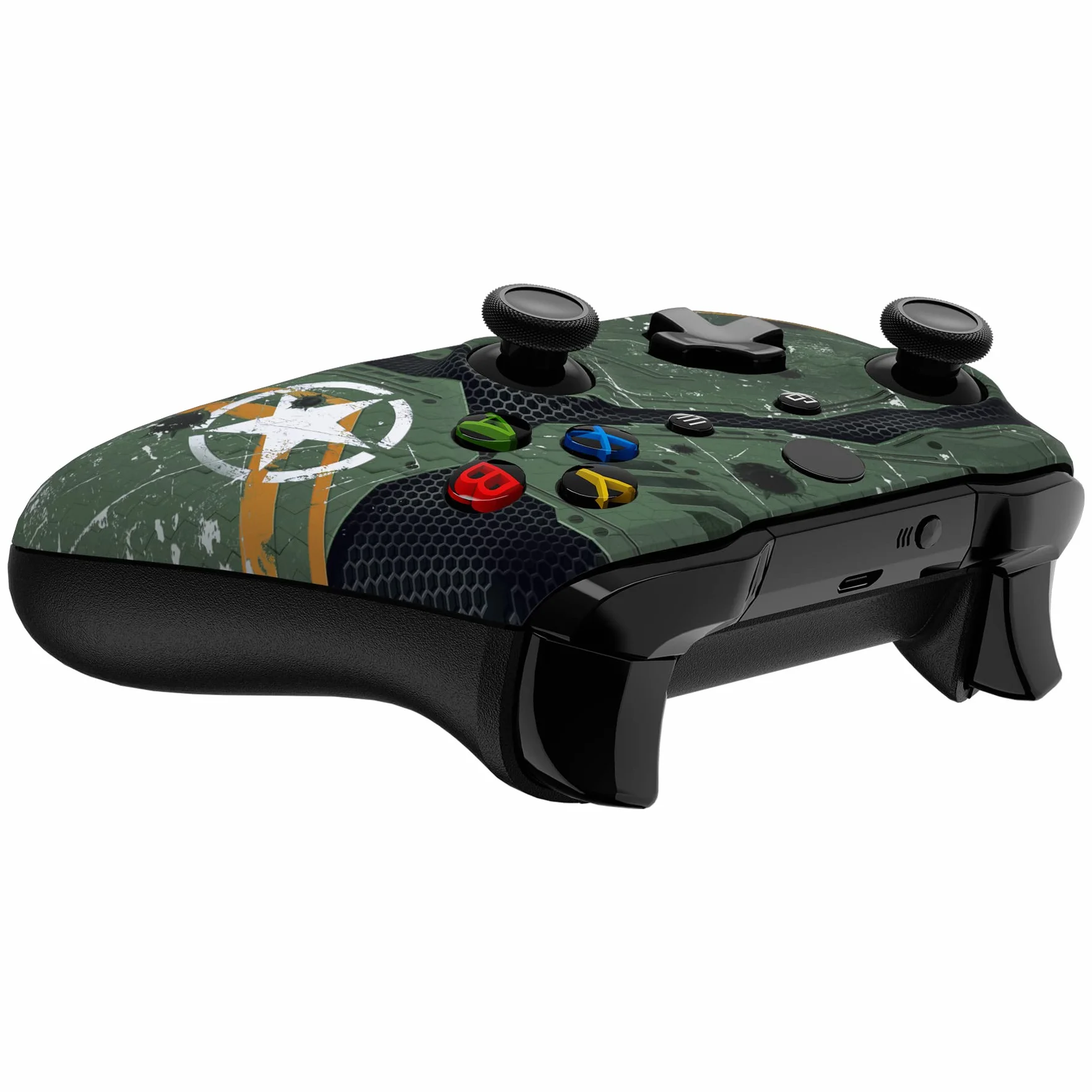 eXtremeRate Armie Miecza Przód Housing Shell Faceplate dla Xbox One S & dla Xbox One X Controller Model 1708 — Controller Nie Wchodzi W Skład Zestawu