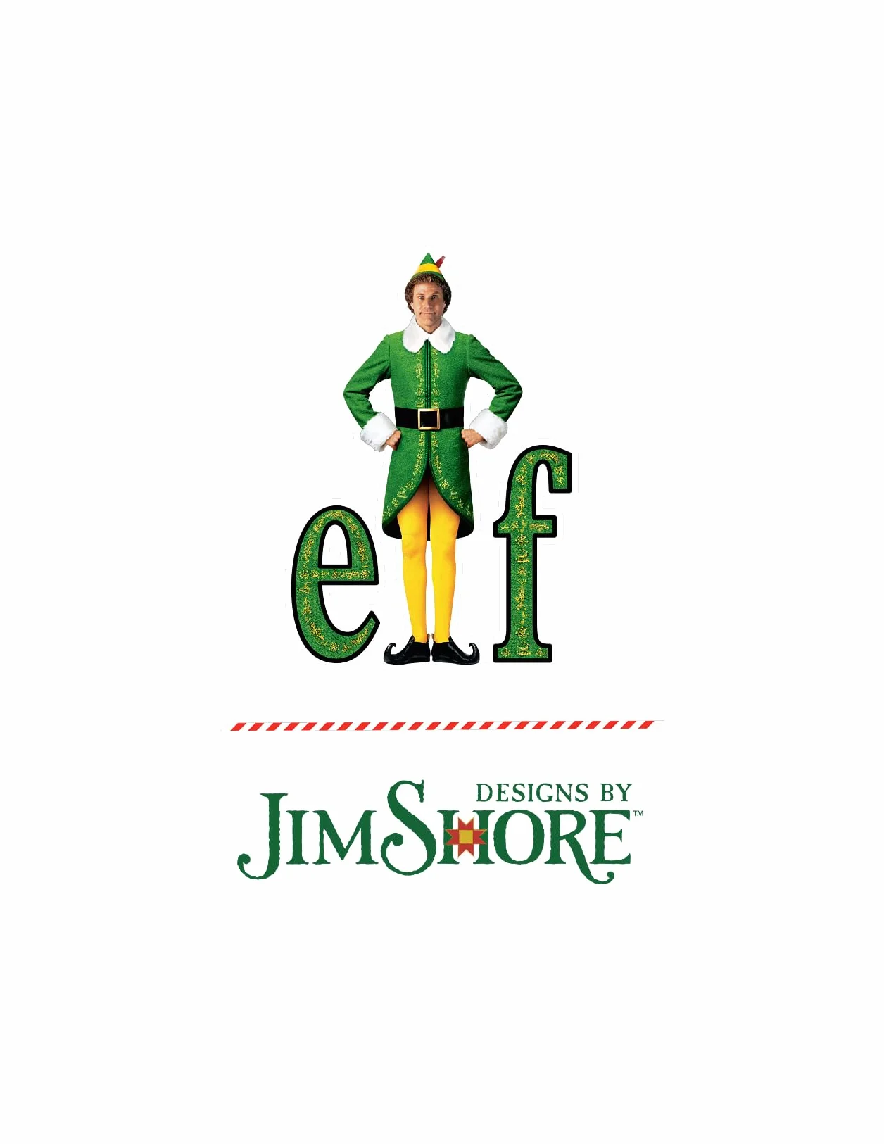 Jim Shore Buddy Elf Crouching Ho wisząca ozdoba
