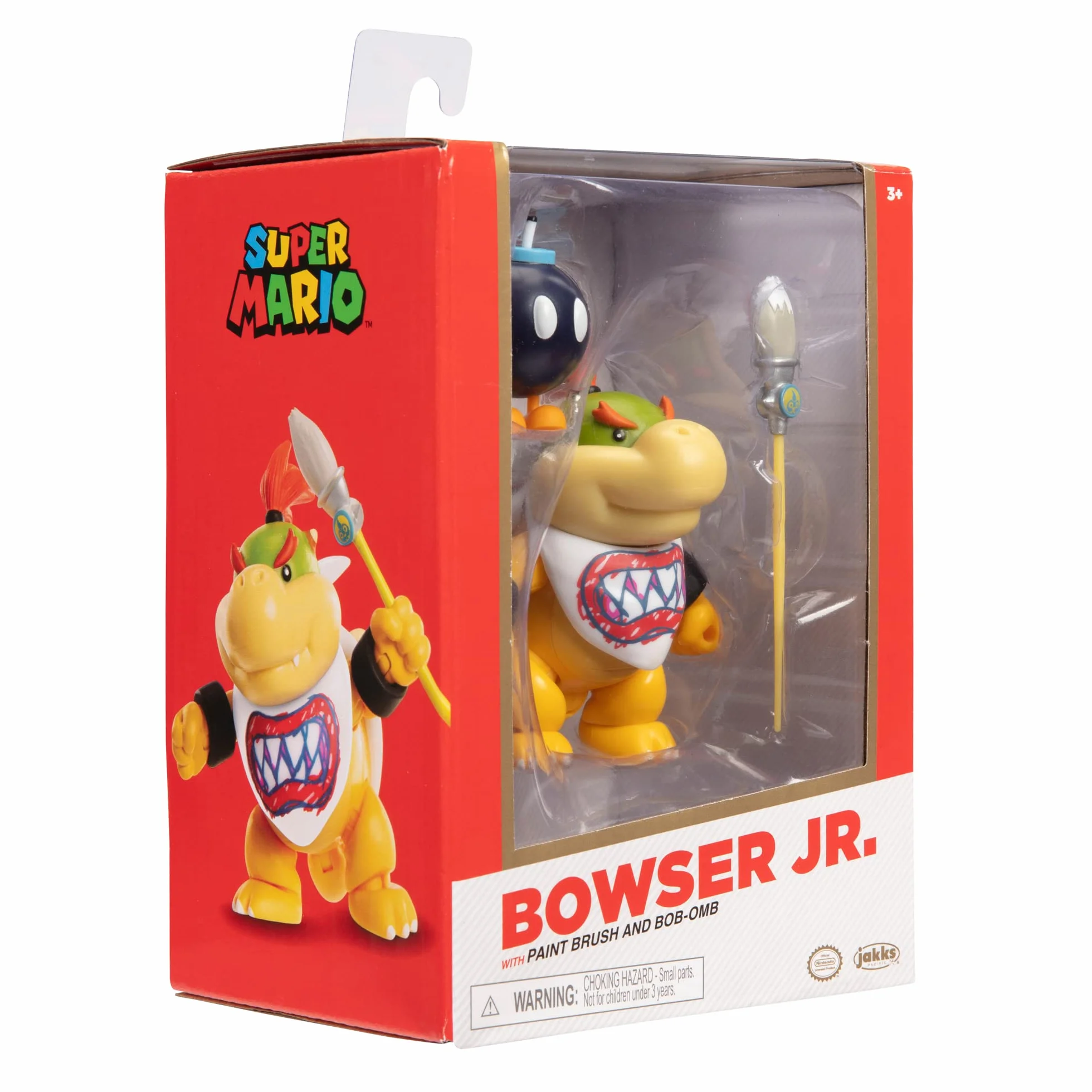 Nintendo Super Mario Figur Bowser Jr. w/Paint brush in Sammlerbox, 10 cm