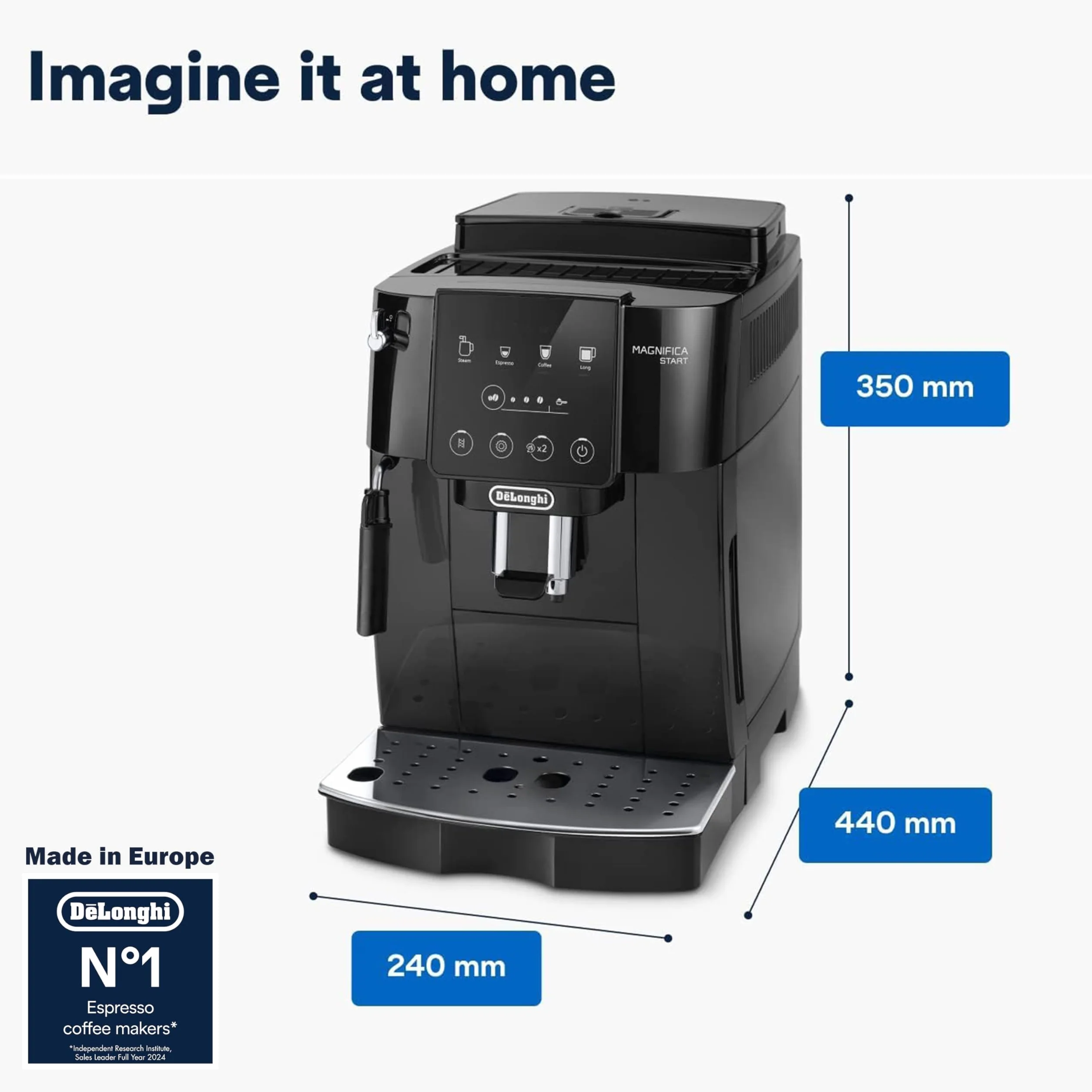 De'Longhi Magnifica Start ECAM222.20.B Automatyczny ekspres do kawy, 1450 W, czarny