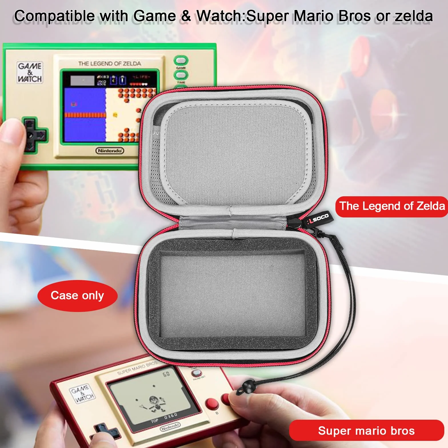 RLSOCO Torba na Game & Watch: The Legend of Zelda / Super Mario Bros