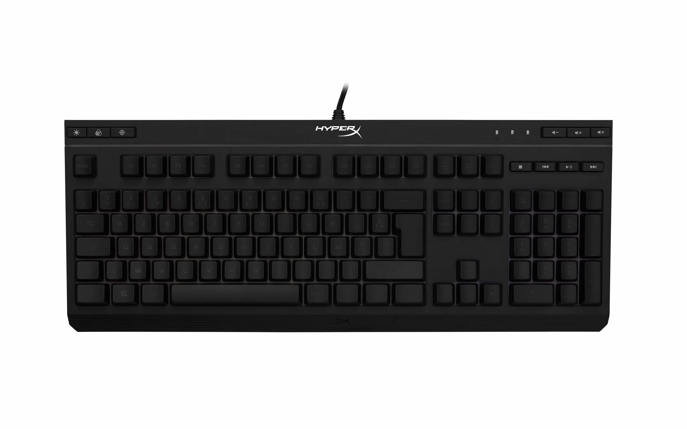 PerIPHERIQUE Gaming Hyperx stop Core RGB Membran.