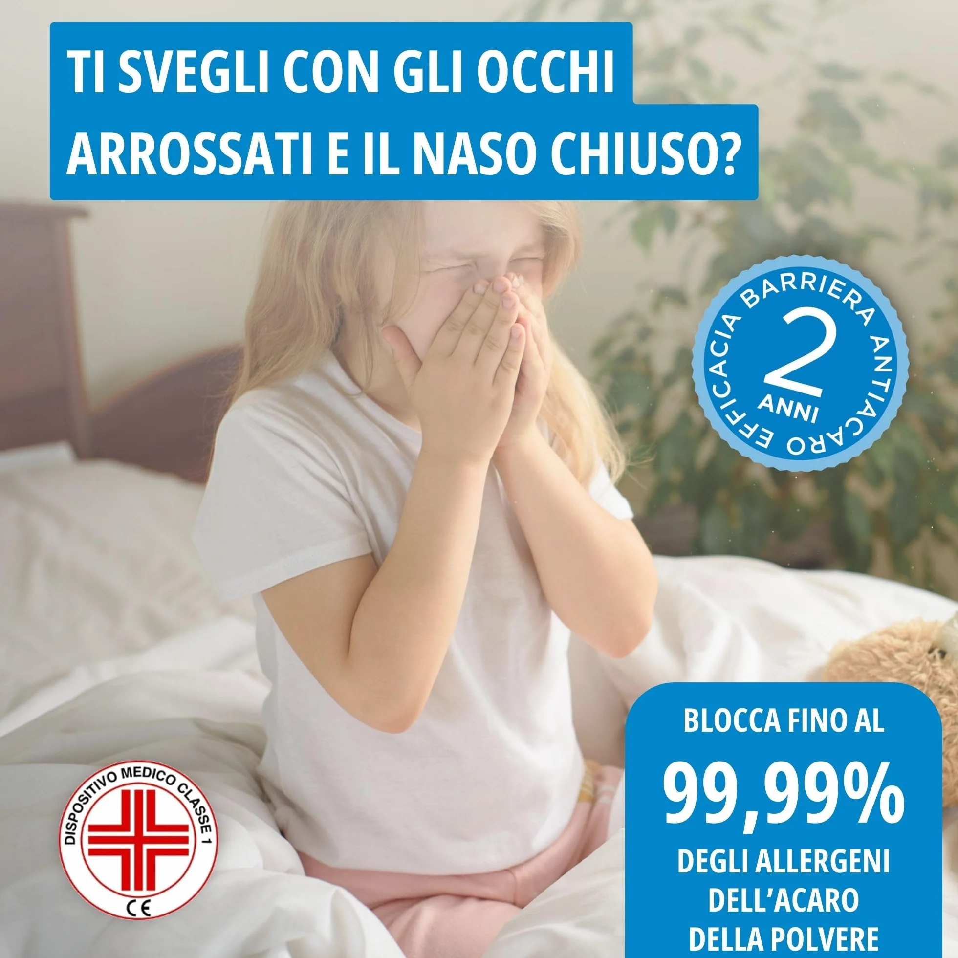 Allergosystem przeciw roztoczom Nuvola poszewka na poduszkę