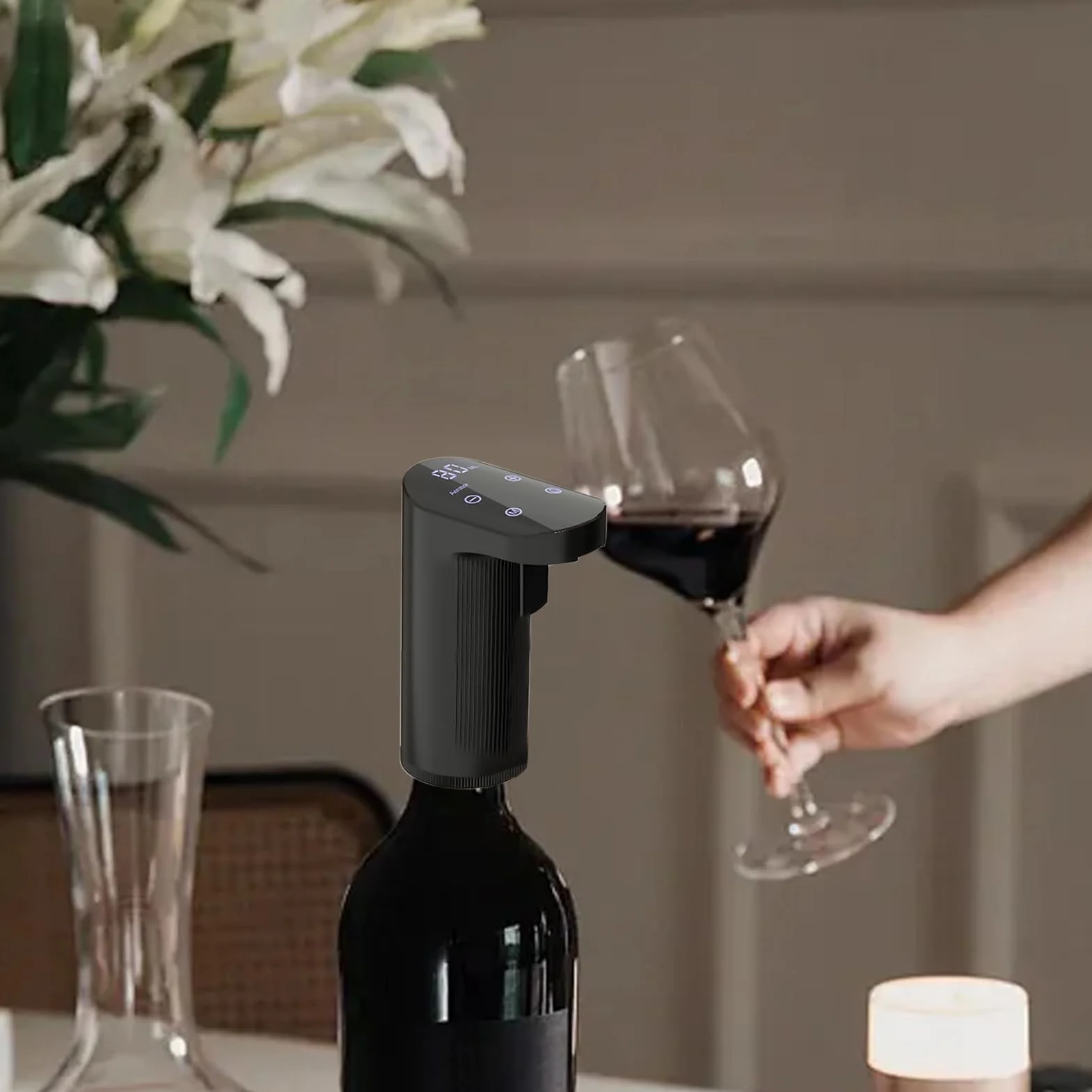 Elektryczna karafka do wina napowietrzacz dozownik nalewak whisky regulowana ilość pompa do alkoholu USB