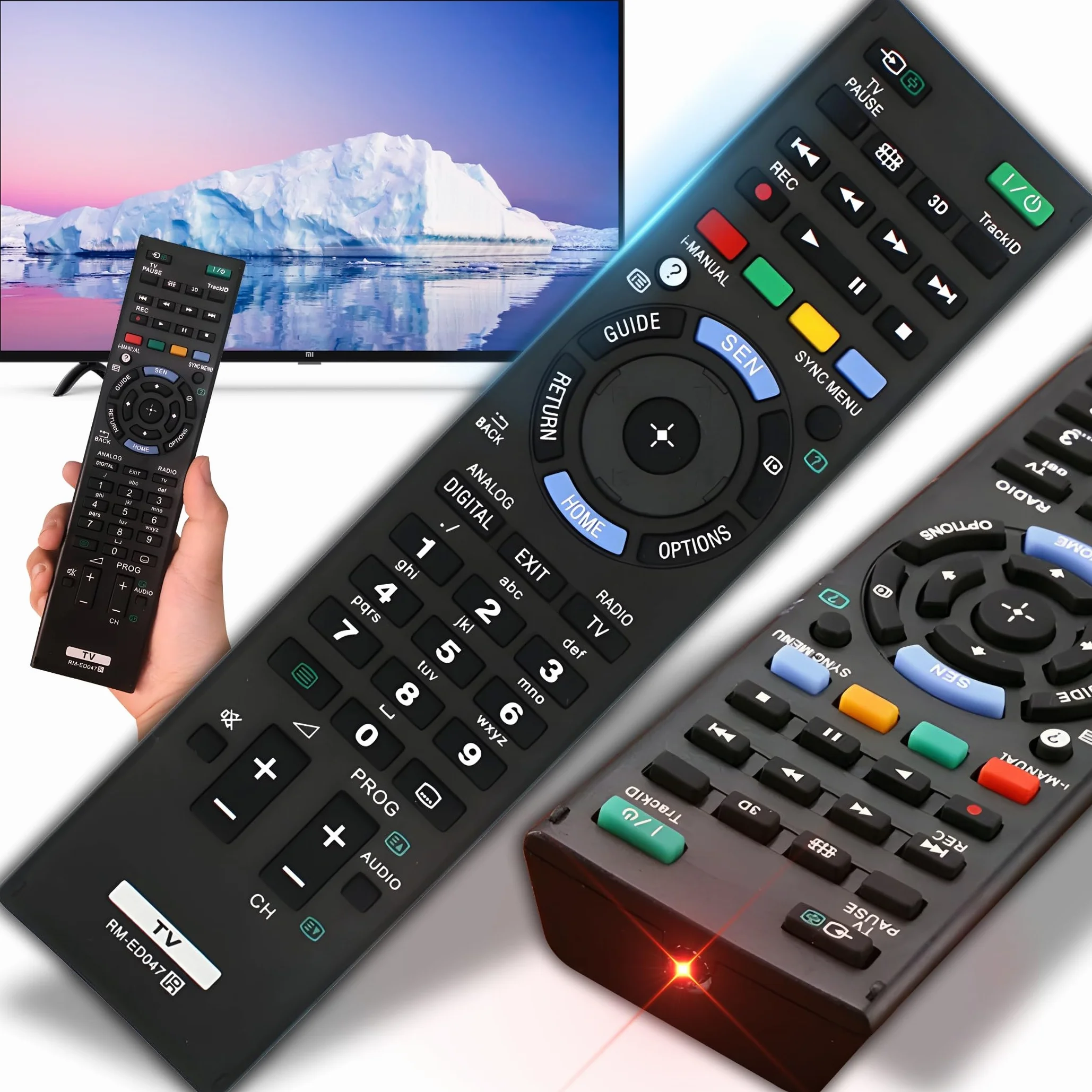 Retoo Sony - Uniwersalny Pilot Zdalnego Sterowania do Sony Bravia, 4K OLED Smart TV, Pilot Zastępczy do Telewizora