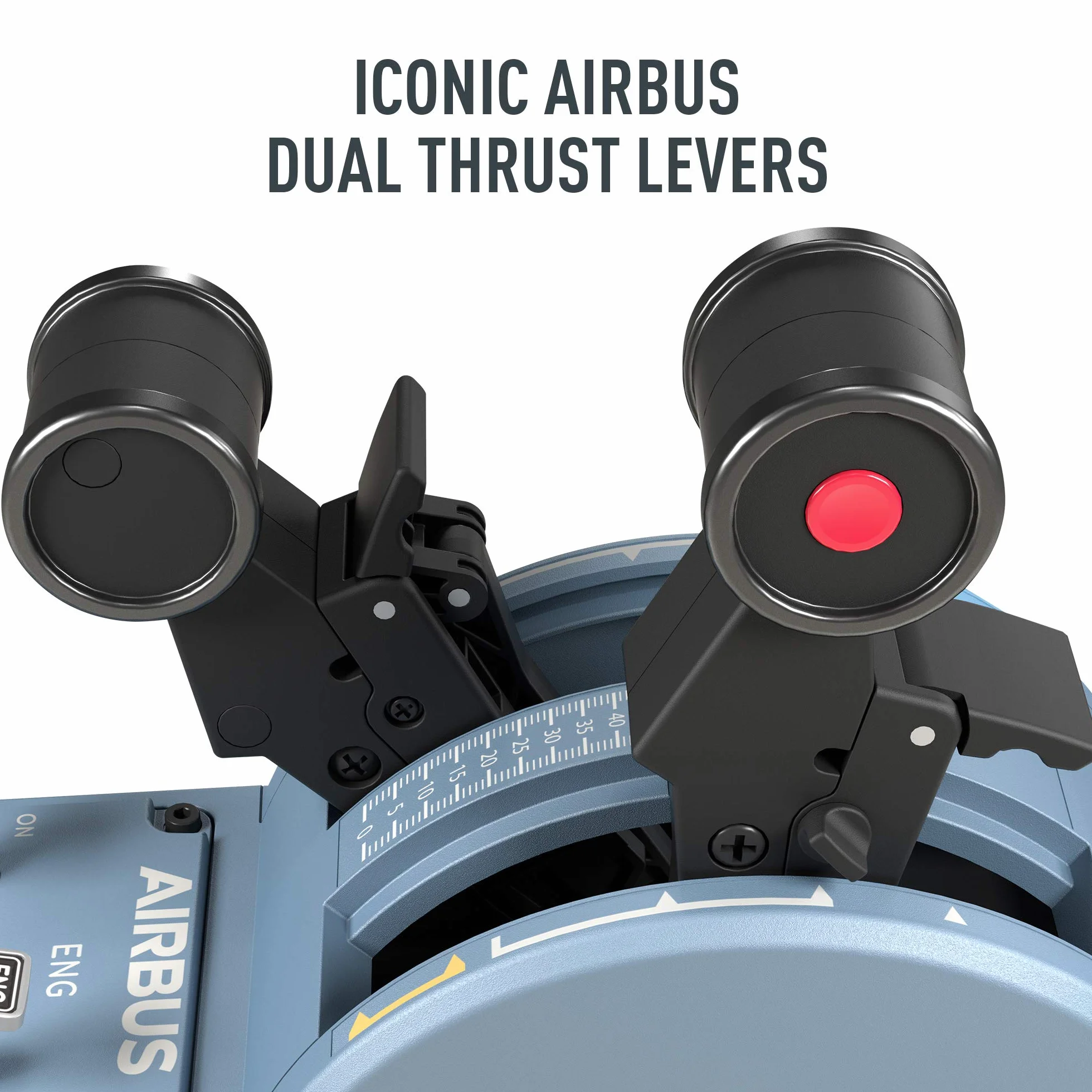 Thrustmaster Thrustmaster Tca Captain Pack Airbus Edition, Ergonomiczne Repliki Bocznego Drążka Sterowego I Pełnego Panelu Przepustnicy, Technologia Magnetyczna, Zgodność Z Komputerem PC (windows_10)