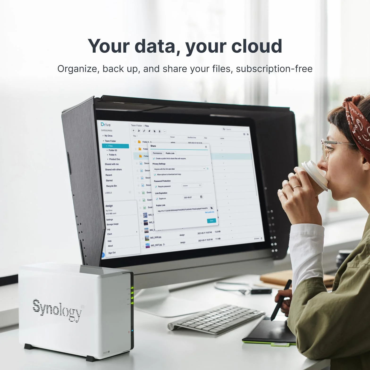 Synology DS223J Stacja, Czarny, 36 TB