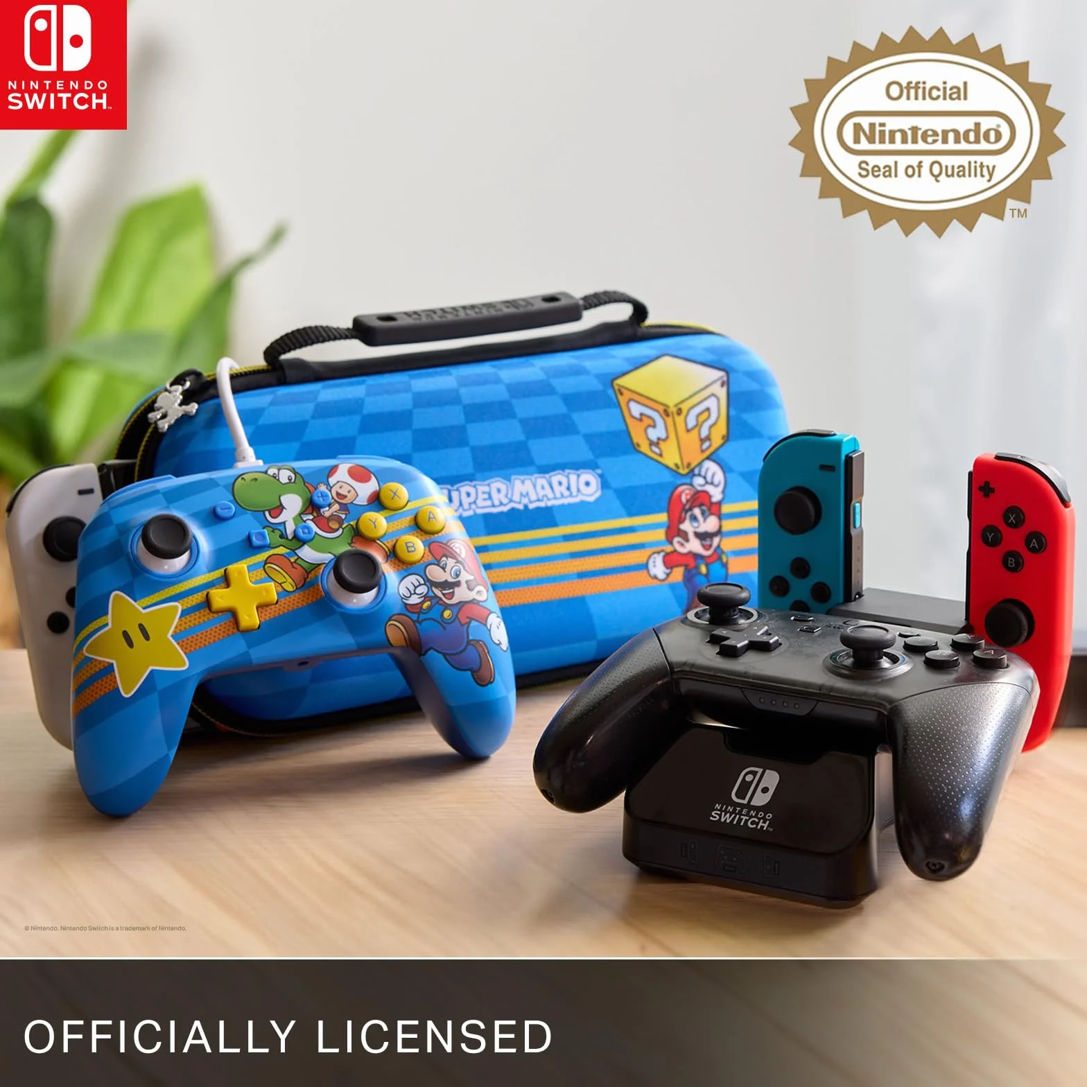 Kontroler bezprzewodowy PowerA do Nintendo Switch - Szary Retro, Switch - model OLED, Switch Lite, Gamepad, kontroler do gier, kontroler Bluetooth, sterowanie ruchem, oficjalna licencja