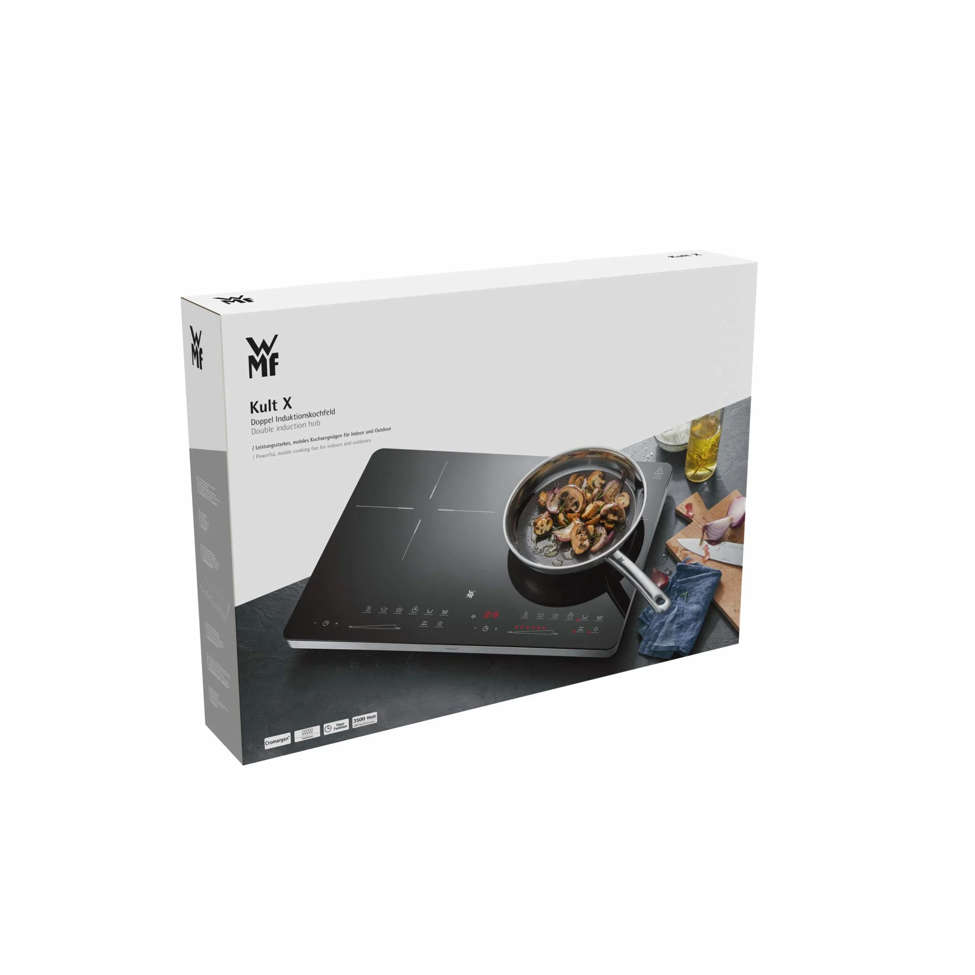 WMF Kult X podwójna płyta indukcyjna 3500 W ceramika szklana 28 cm