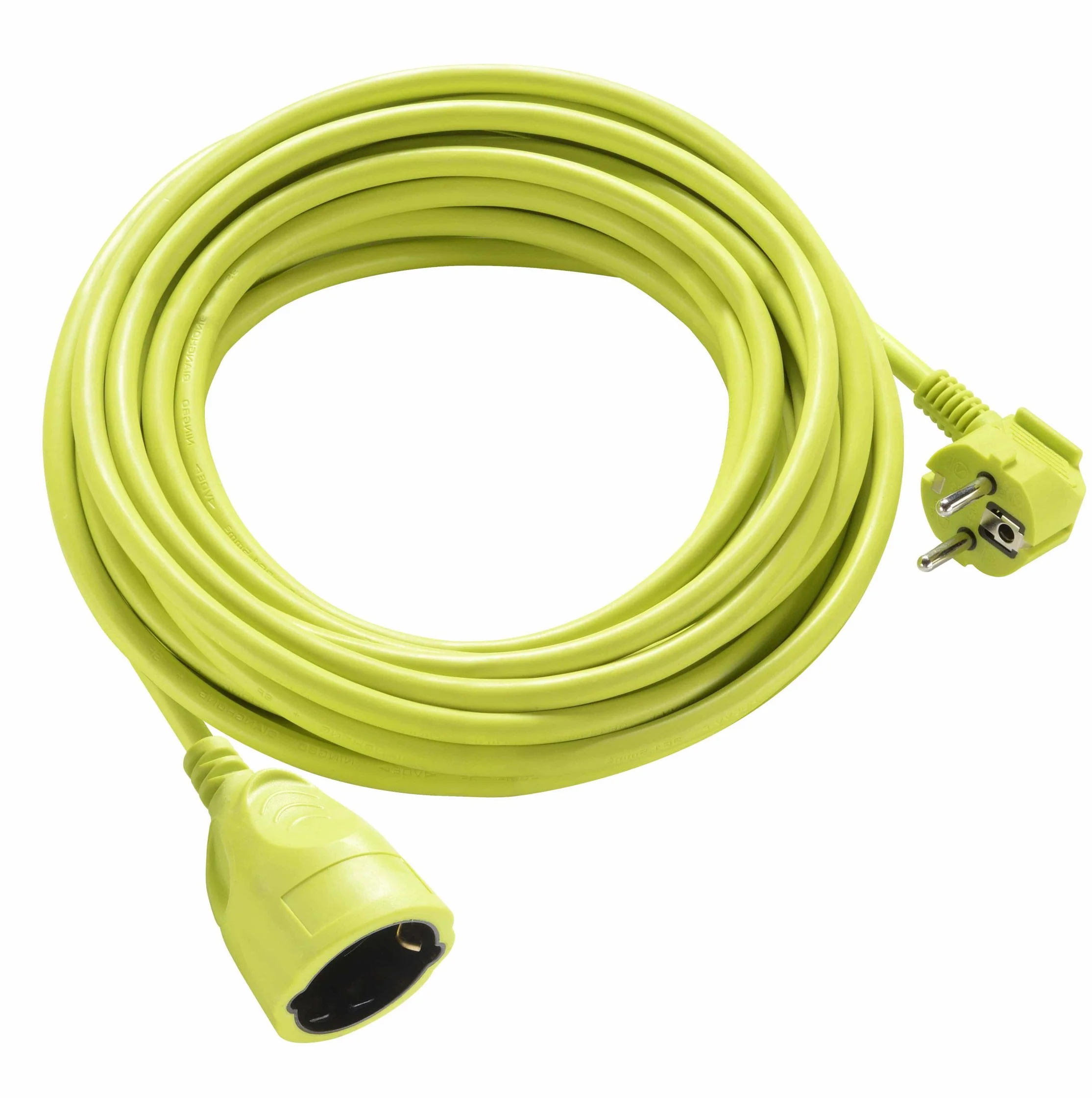 Masterplug - Przedłużacz prądu (10 m, przedłużacz Schuko, elektroniczny przedłużacz IP44, kolor zielony