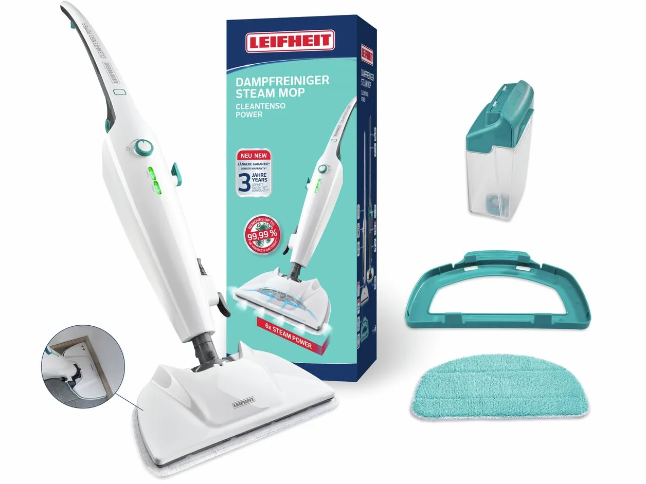 Leifheit Mop Parowy Cleantenso Power, Biały