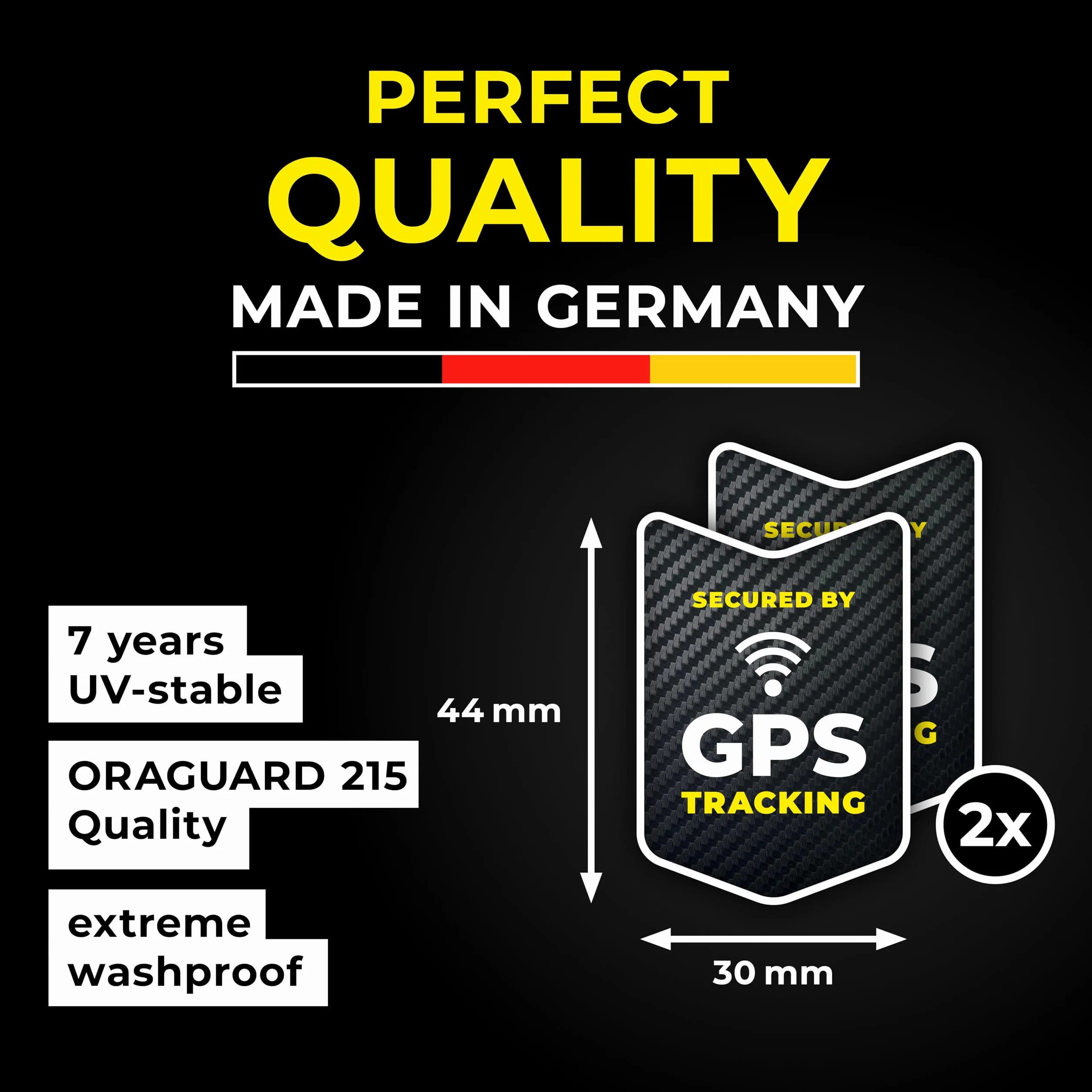 tagplus® Wysokiej jakości naklejka GPS do roweru [2 sztuki] z supermocnym klejem zapewniającym maksymalną ochronę przed kradzieżą wraz z instrukcją I naklejka rowerowa odporna na warunki atmosferyczne