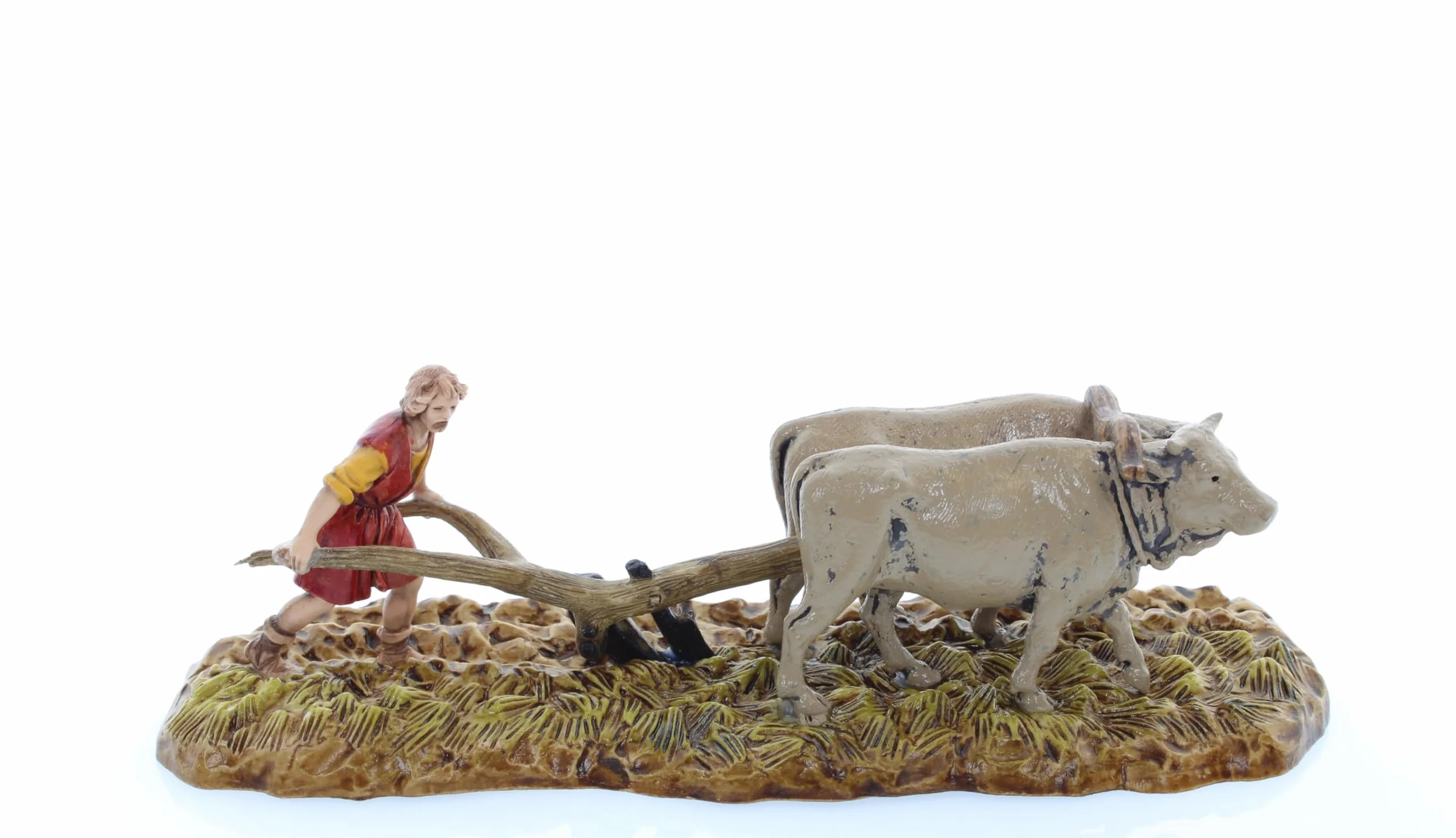 Moranduzzo zestaw 2 pasterzy do szopki 1:32 cm - figurki niezniszczalne, ręcznie wykończone