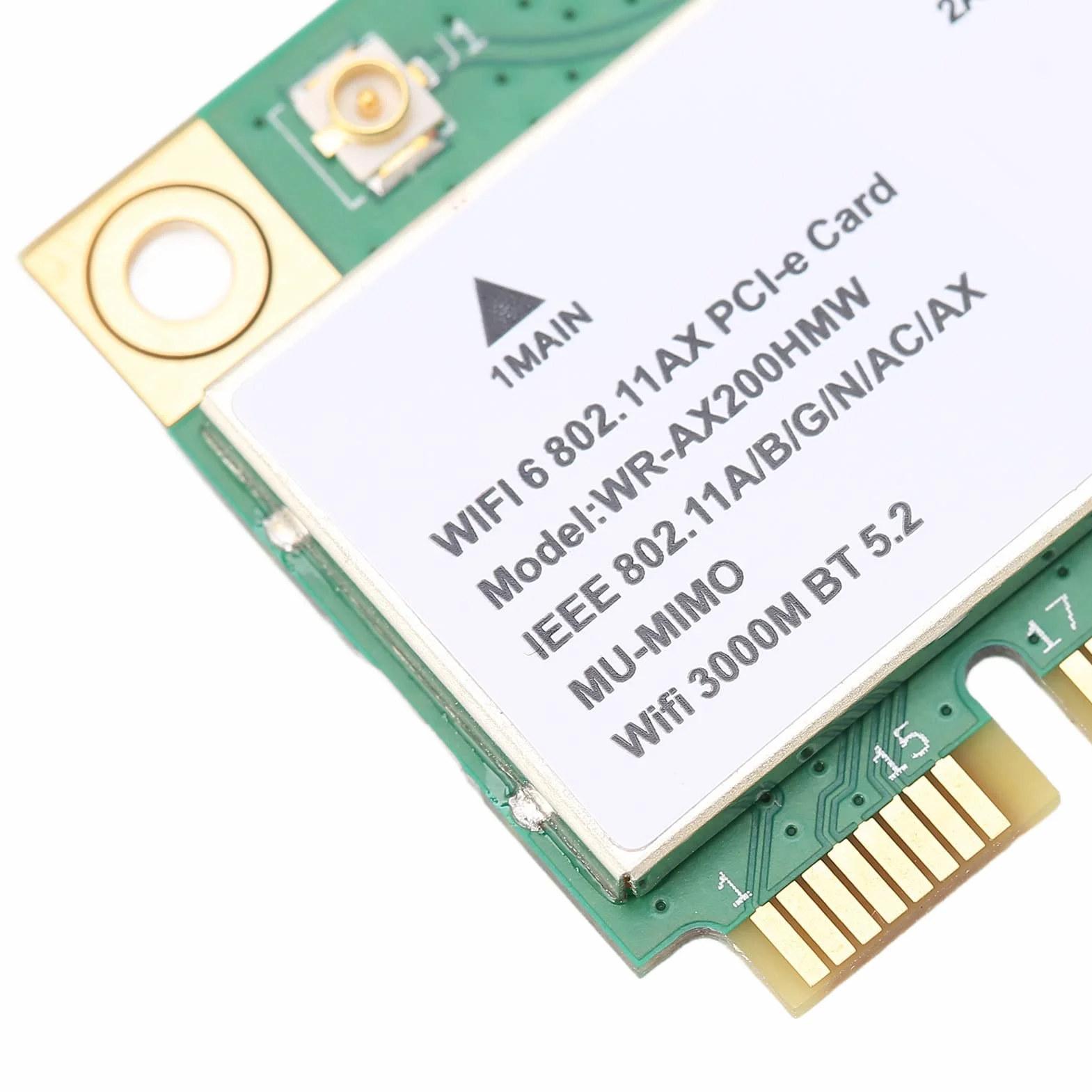AX200HMW 2.4G/5G WiFi6 Bluetooth 5.2 Mini PCI-E Karta Bezprzewodowa 802.11 A/B/G/N/AC/AX do Laptopa