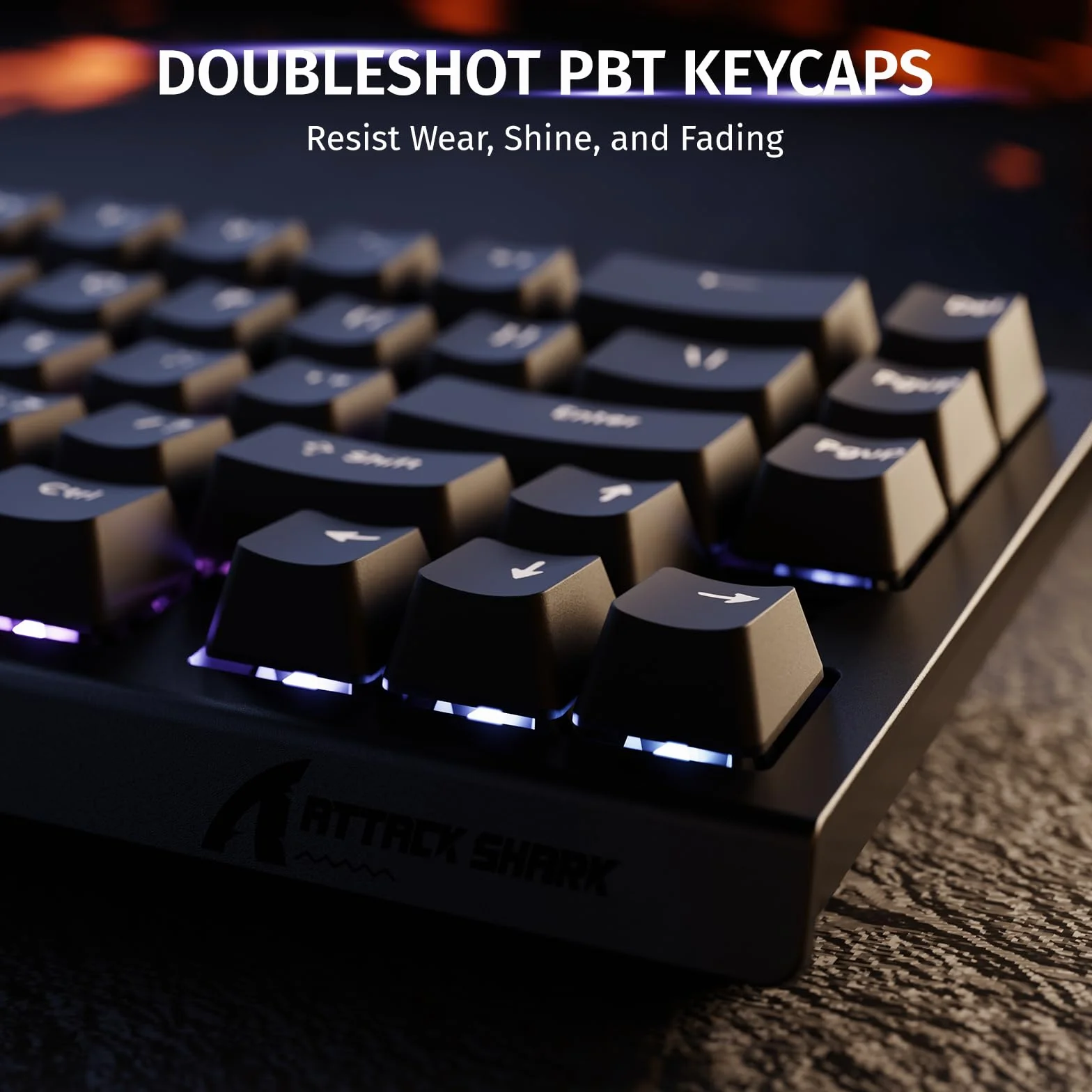 ATTACK SHARK X68 HE 8000 Hz Rapid Trigger Klawiatura 0,01 mm Przewodowa RGB 60% Przełączniki Magnetyczne Czarna