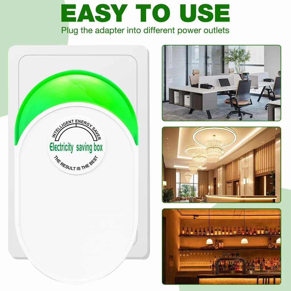 Power Saver, 4 sztuki urządzeń energooszczędnych, energooszczędne urządzenie do oszczędzania energii, 90-250 V Household Electricity Saving Box, stabilizator napięcia, energooszczędny
