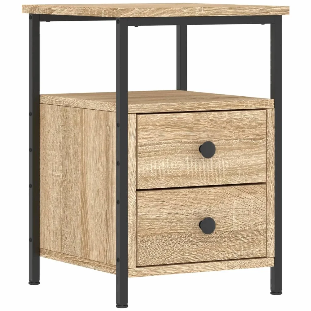 vidaXL Szafka nocna dąb sonoma 34x35,5x50cm materiał drewnopochodny