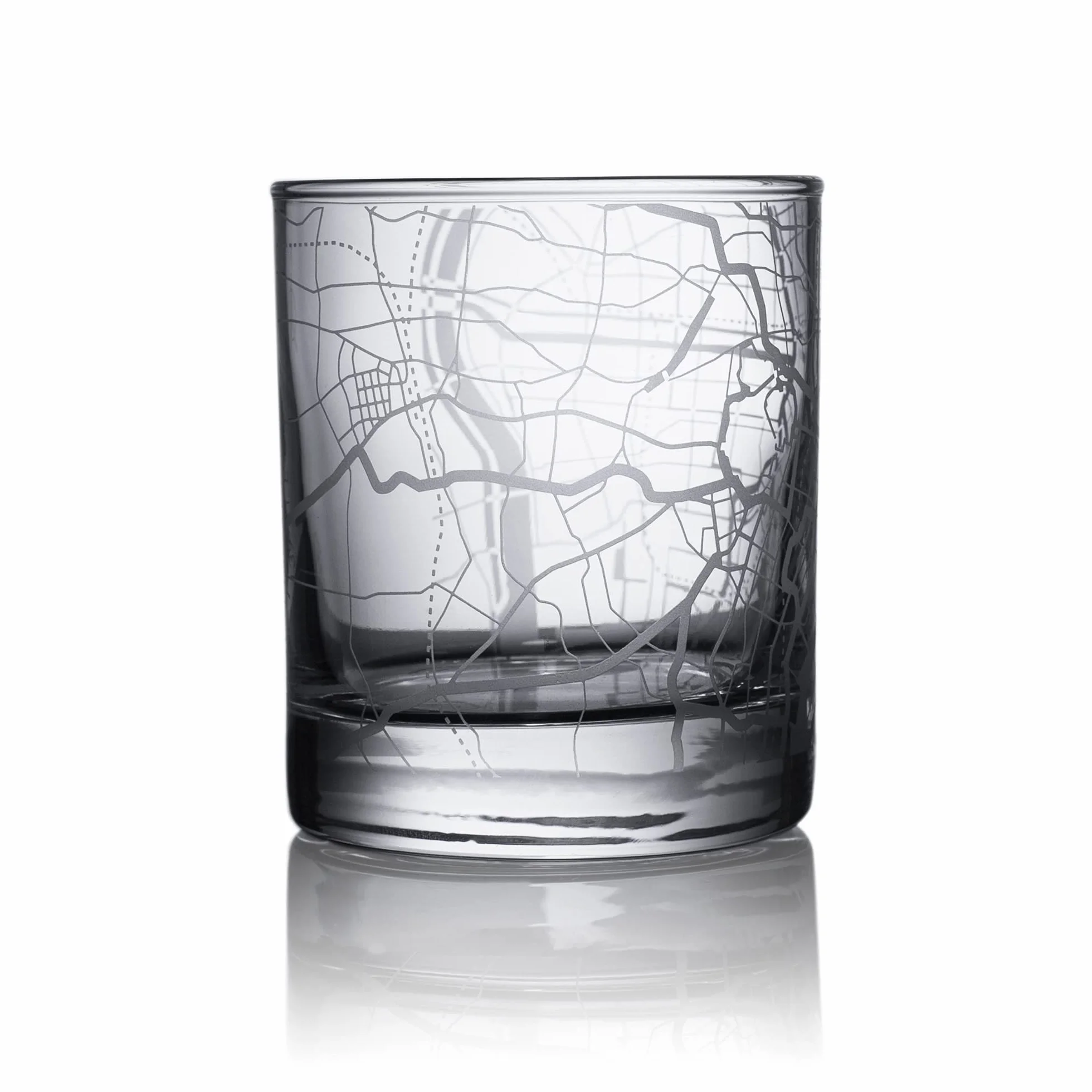 Mapa miasta Tokio szklanka do whisky, wyjątkowy prezent, 300 ml