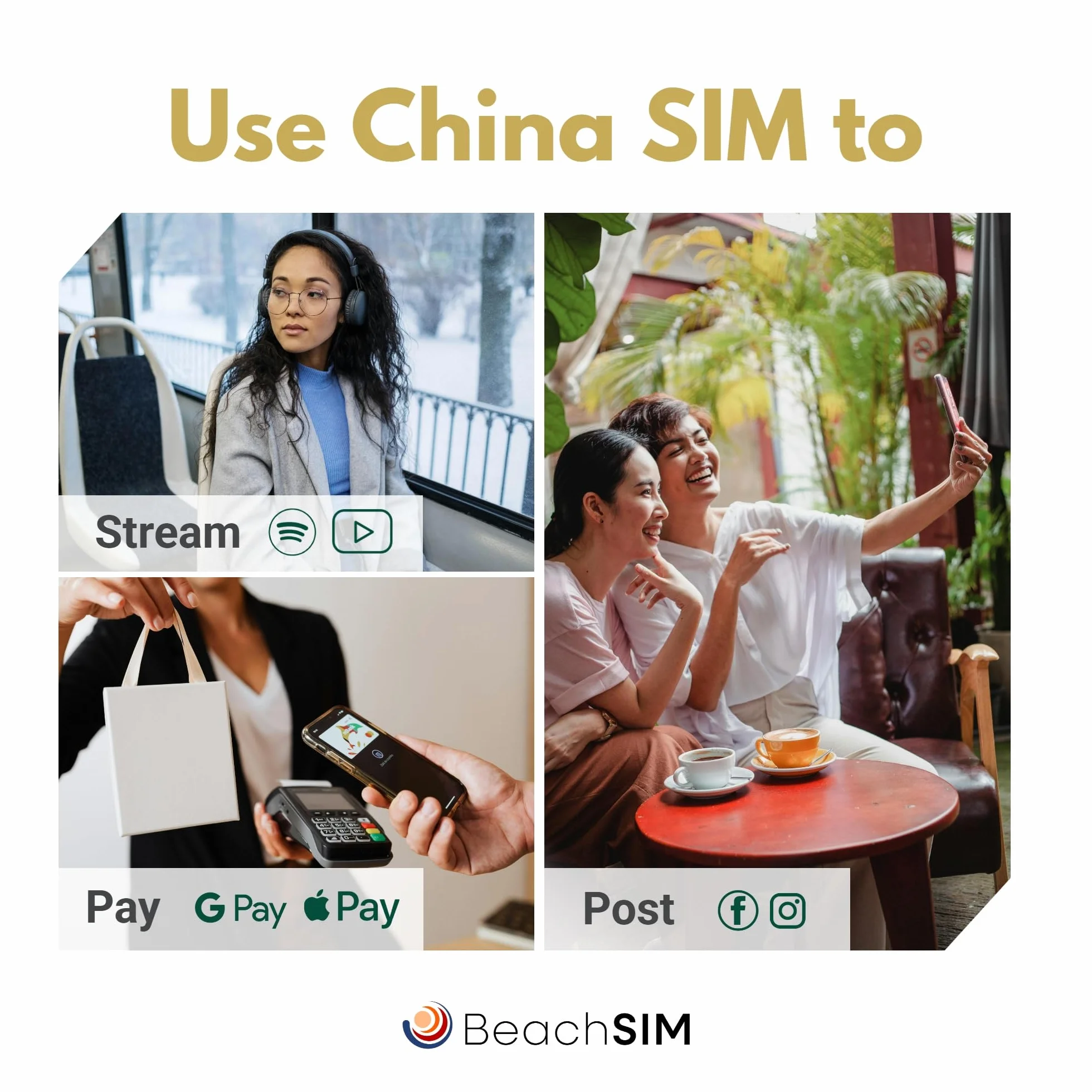 Karta SIM China 10 GB na 30 dni. Nieograniczony dostęp do internetu dla Google i WhatsApp; bez VPN. Sieć 4G/5G. Tylko do transmisji danych. Działa na urządzeniach z systemem iOS i Android.