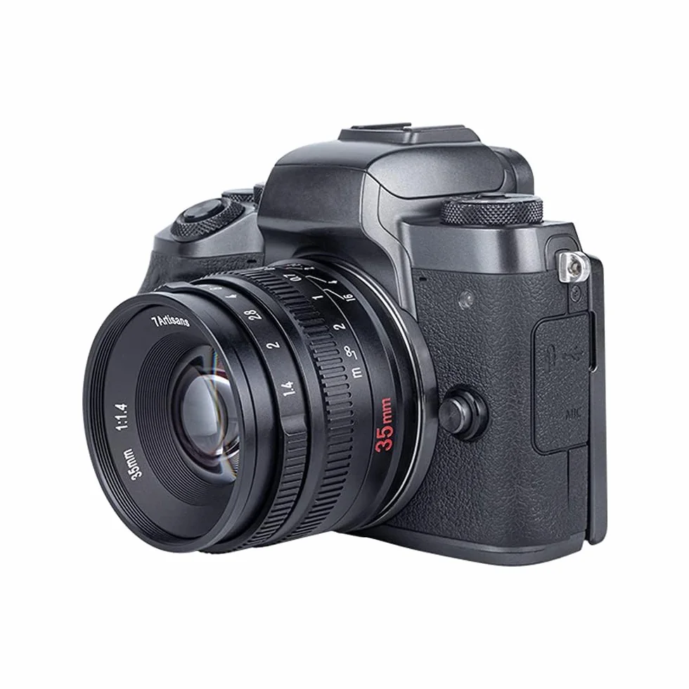 7artisans F1.4 Mark II APS-C Duży otwór 35 mm Ręczny obiektyw ustawiania ostrości do Sony E Mount bez lustra A6500 A6300 A6100 A6000 A5100 A5000 A9 NEX3N NEX5T NEX5R