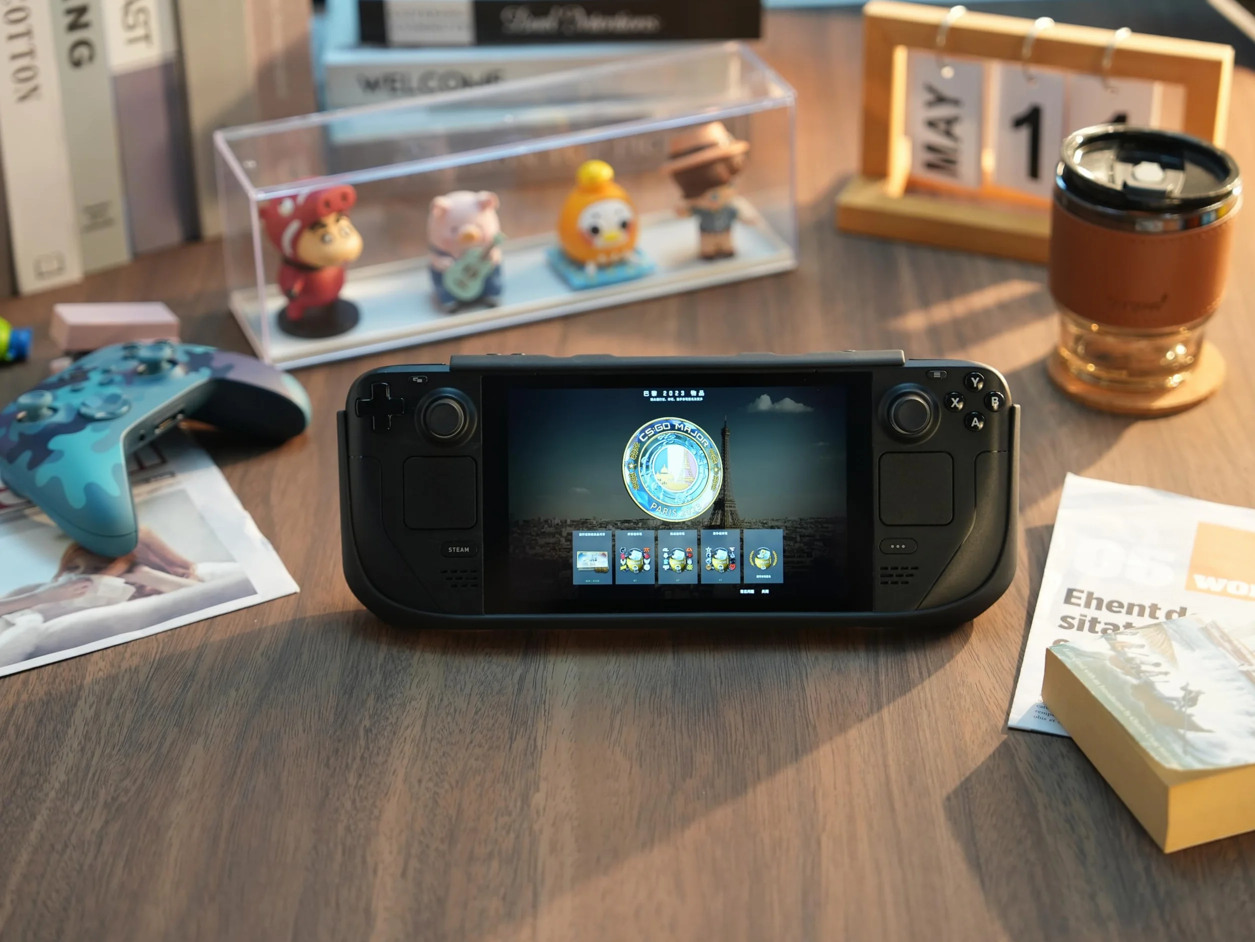 Miimall Etui kompatybilne z Steam i Deck, ochronne dla Steam Deck OLED, ze stojakiem i paskiem na ramię, miękki silikon, odporne na wstrząsy, ultracienkie, antypoślizgowe