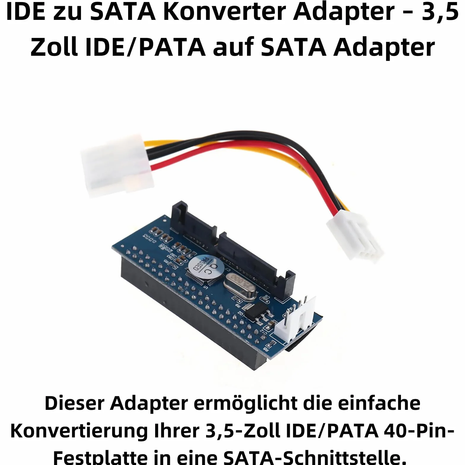 F40S konwerter IDE/PATA na SATA, dysk twardy 40-pinowy IDE do gniazda SATA, konwerter PCBA