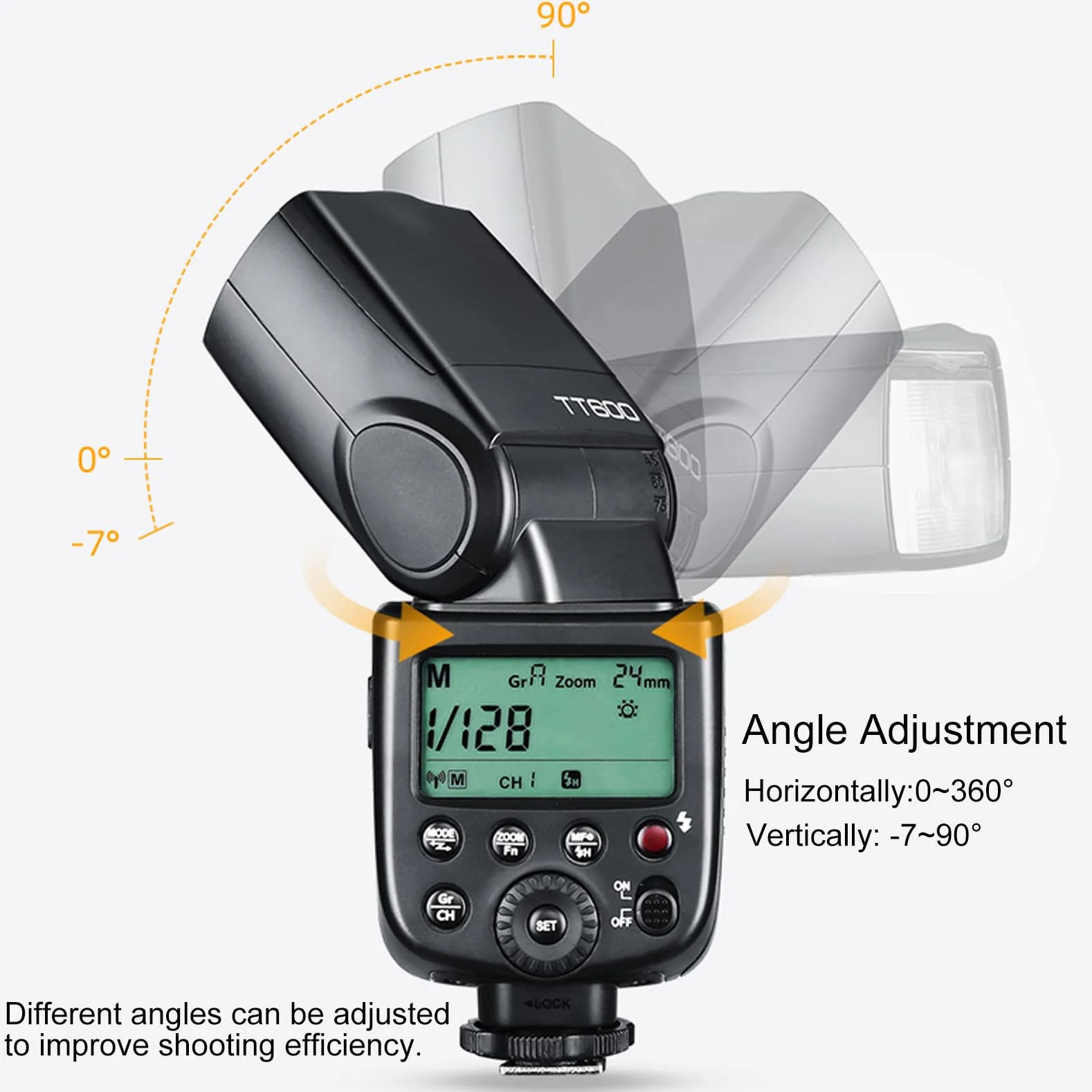 Godox TT600 Speedlite bezprzewodowa lampa błyskowa 2,4 G, master/slave, flash z wbudowanym systemem wyzwalania, do aparatów Canon, Nikon, Pentax, Olympus, Fujifilm, Panasonic