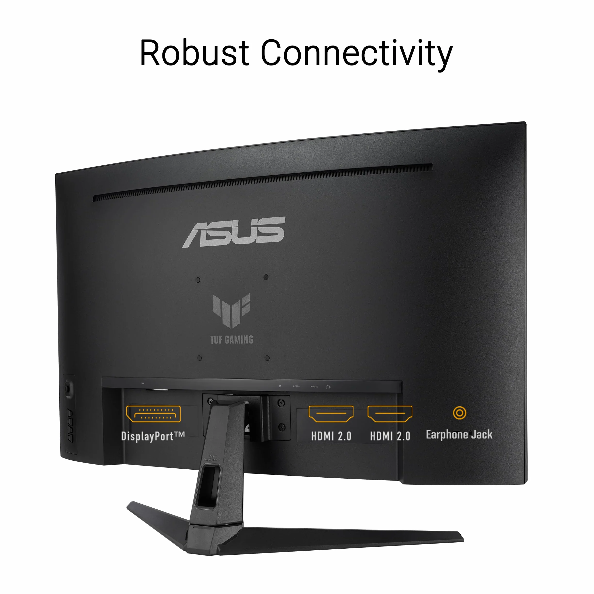 ASUS TUF Gaming VG32VQM5B, 31,5" Full HD VA (1920 x 1080), zakrzywiony monitor do gier, czas reakcji 0,5, 250 Hz, głośnik, ELMB Sync, FreeSync Premium, HDMI i DisplayPort, DisplayWidget Center