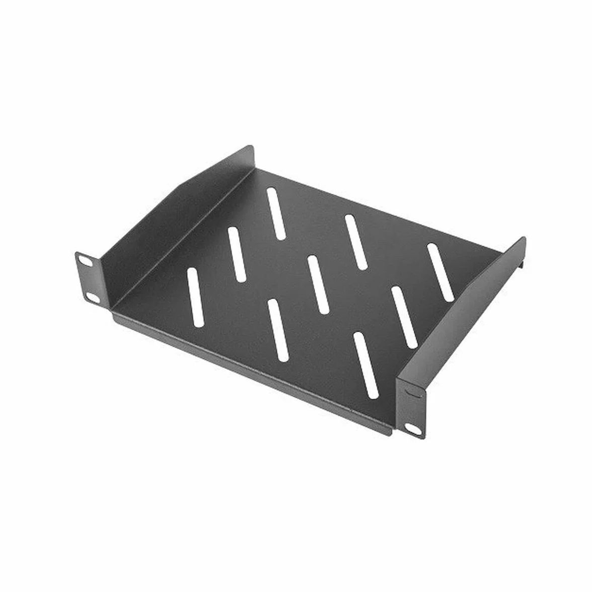 lanberg Stała taca 1U 254X180 mm do 20 kg stojak 10" czarny
