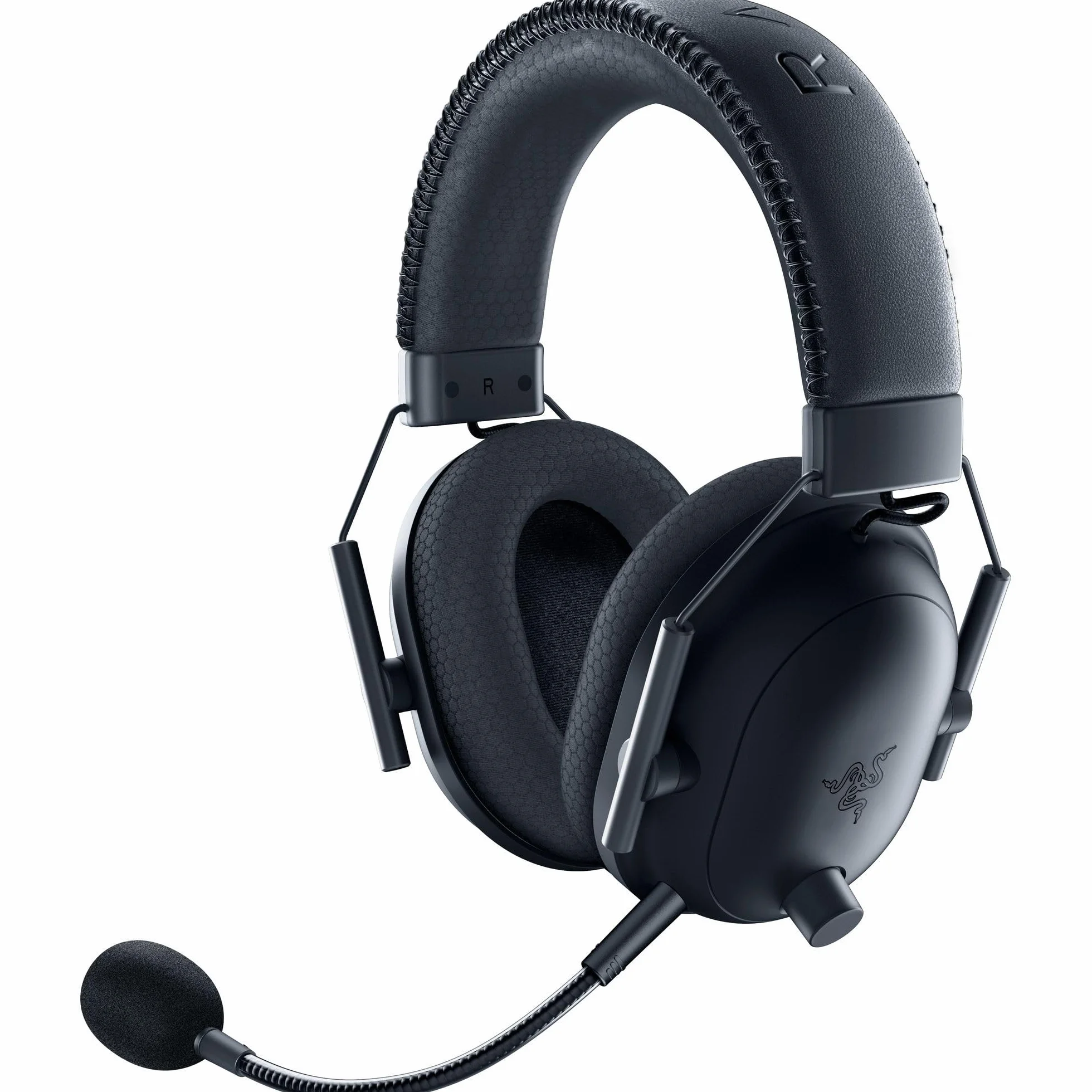 Razer BlackShark V2 Pro (2023) - PC Bezprzewodowe słuchawki e-sportowe klasy premium (mikrofon Super Wideband, 50mm przetwornik TriForce, bezprzewodowa HyperSpeed, bateria do 70 godzin) Czarny