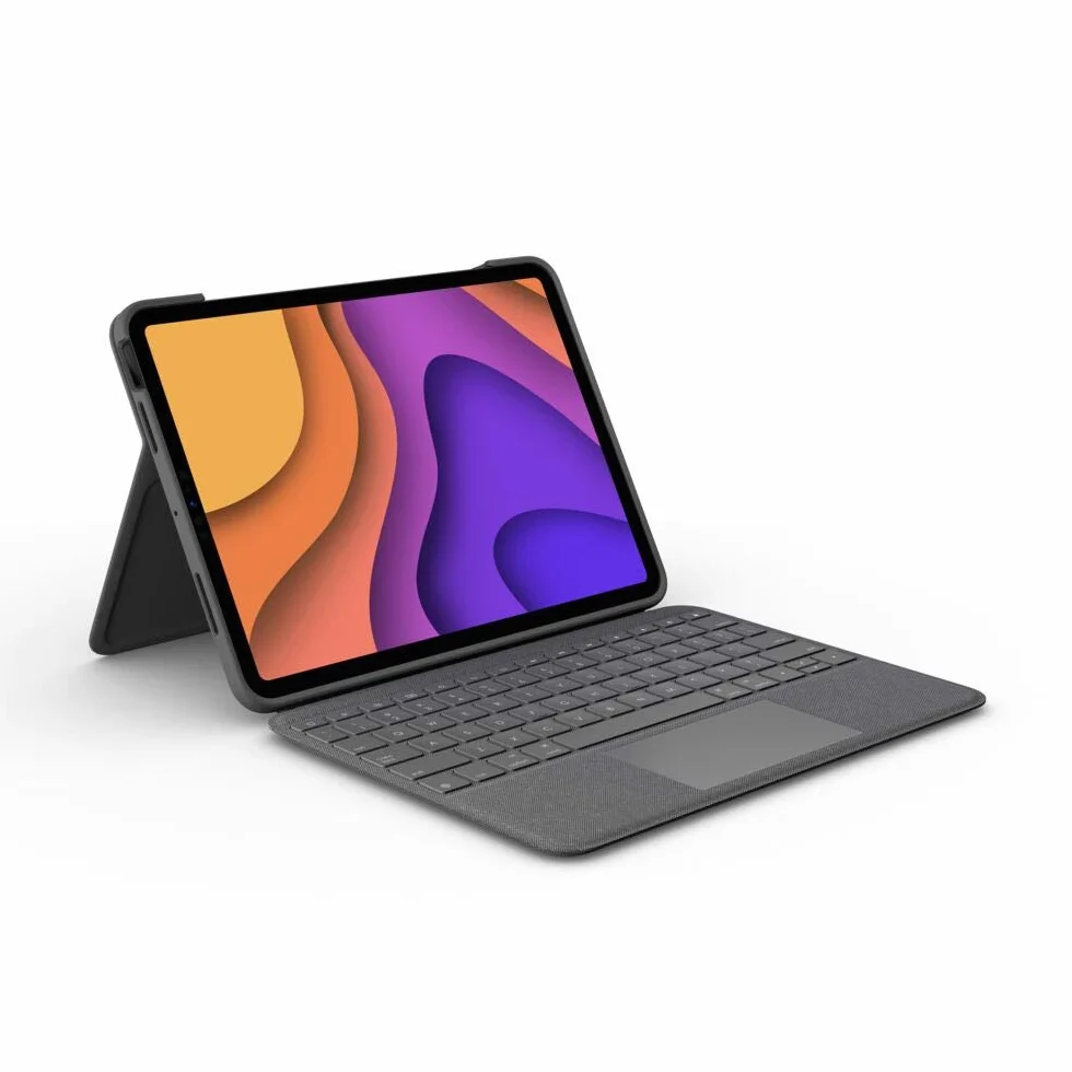 Logitech Folio Touch For Ipad Air 4th, 5th Gen. Etui Z Podświetlaną Klawiaturą, QWERTY układ hiszpański - Szary