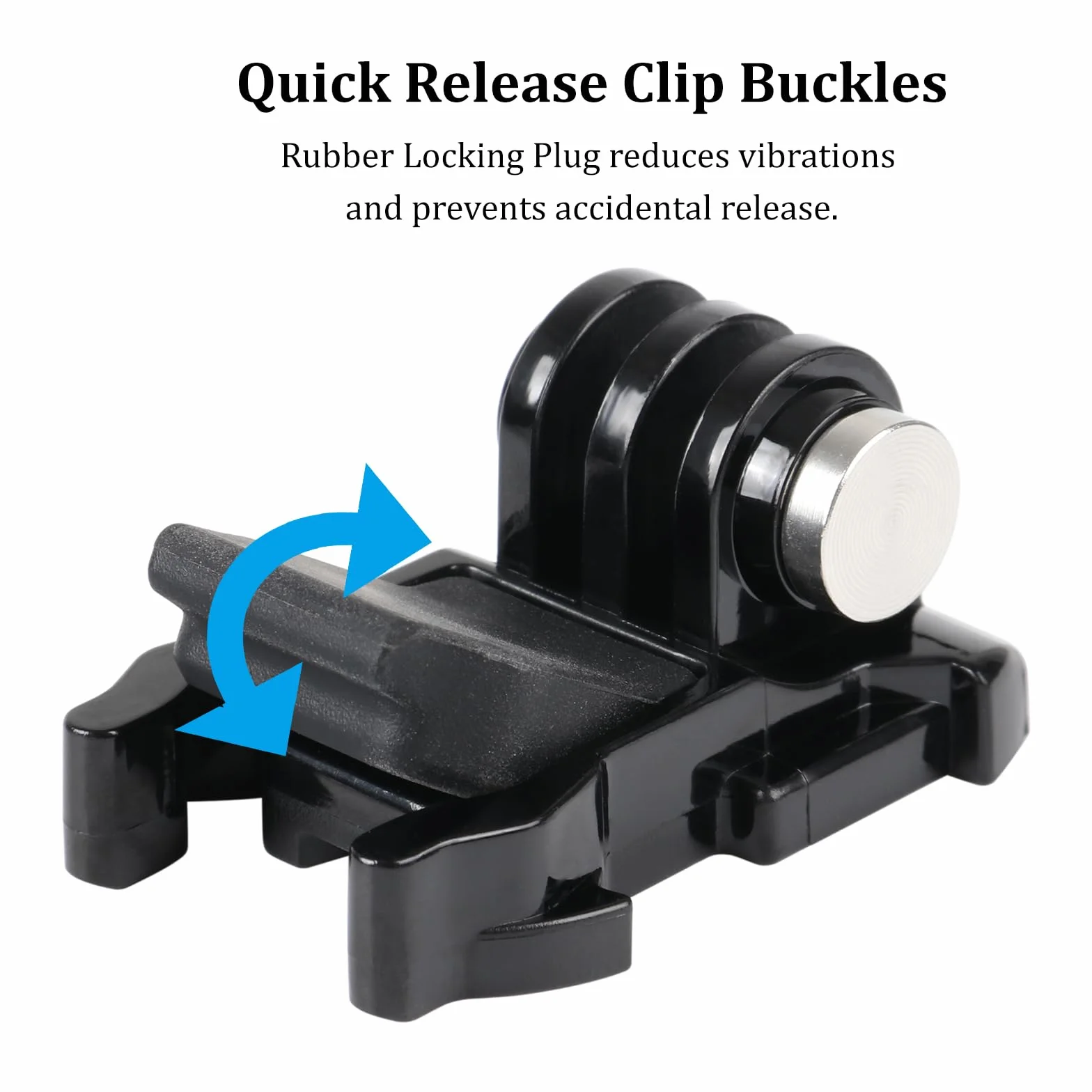 HSU Klamra Quick Release Clip do Go Pro, podstawowy uchwyt kamery do Hero 12/11/10/9/8/7/6/5/4/3 i innych kamer akcji