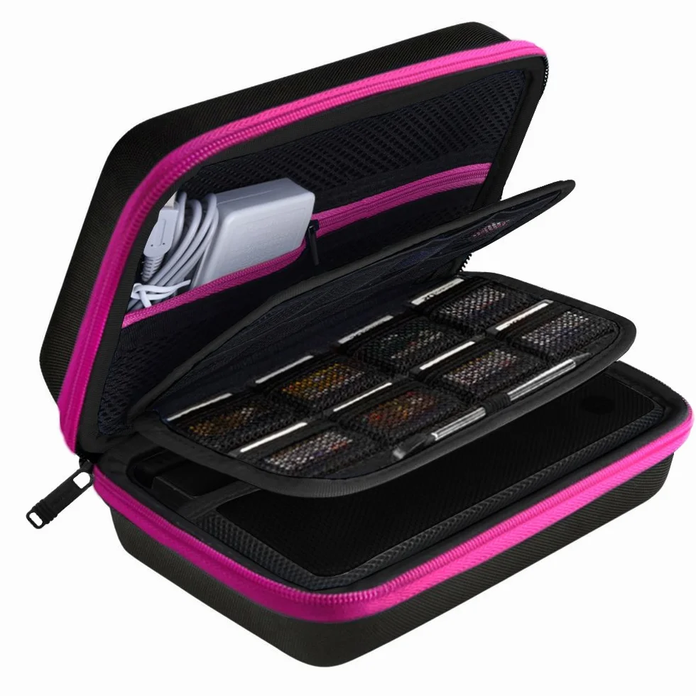AUSTOR Twarda torba do przenoszenia do nowego 3DS XL - różowa, rose