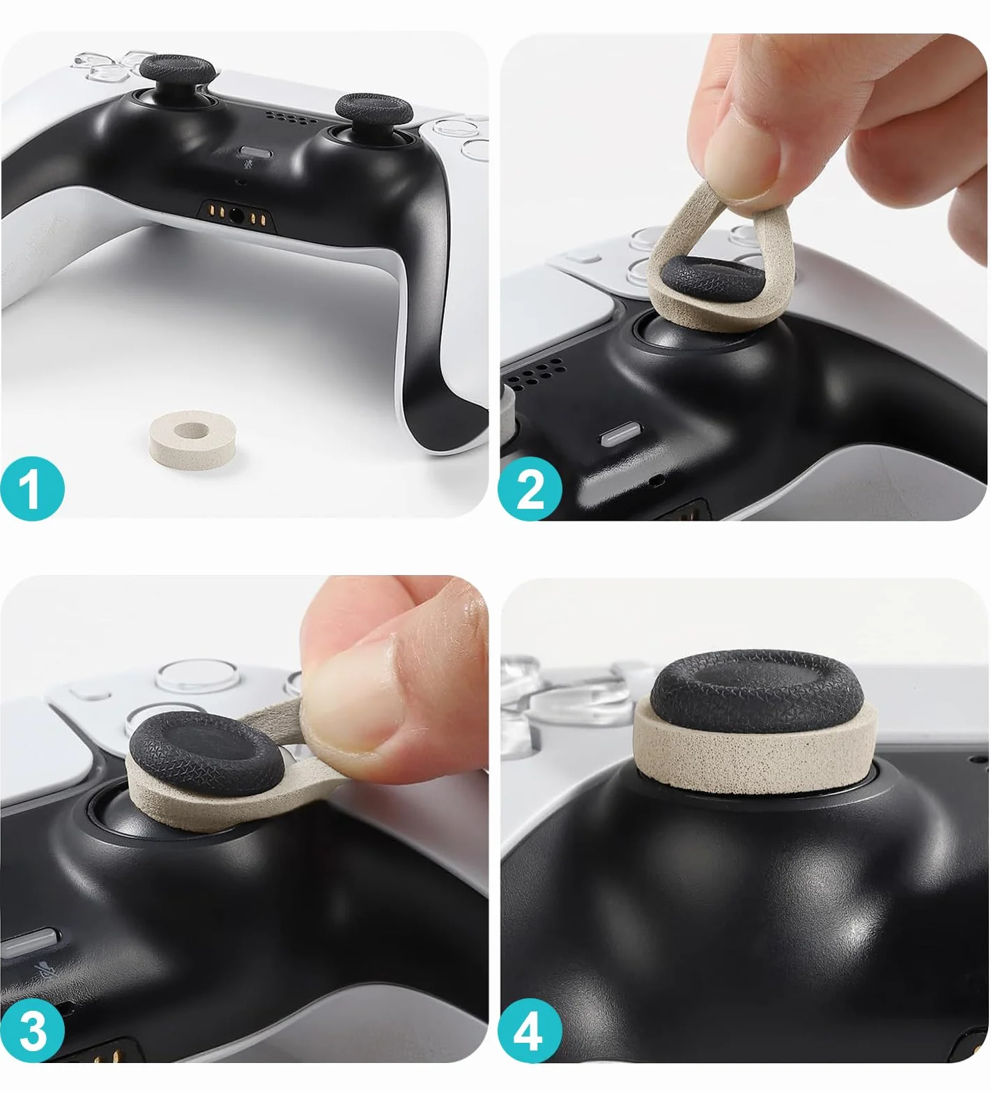 TiMOVO Precision Rings, [12 Pack] Aim Assist Rings Motion Control for PlayStation Portal, Playstation 5(PS5), Steam Deck, Xbox One, Switch, Switch Pro Controller, 3 Different Strengths