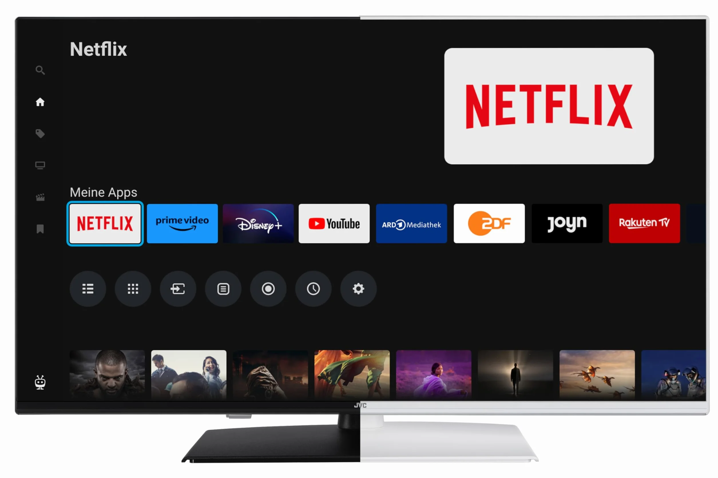 JVC TiVo LT-40VF5355W Telewizor 40" Smart TV, z potrójnym tunerem i 6 miesięcy HD+, LED biały