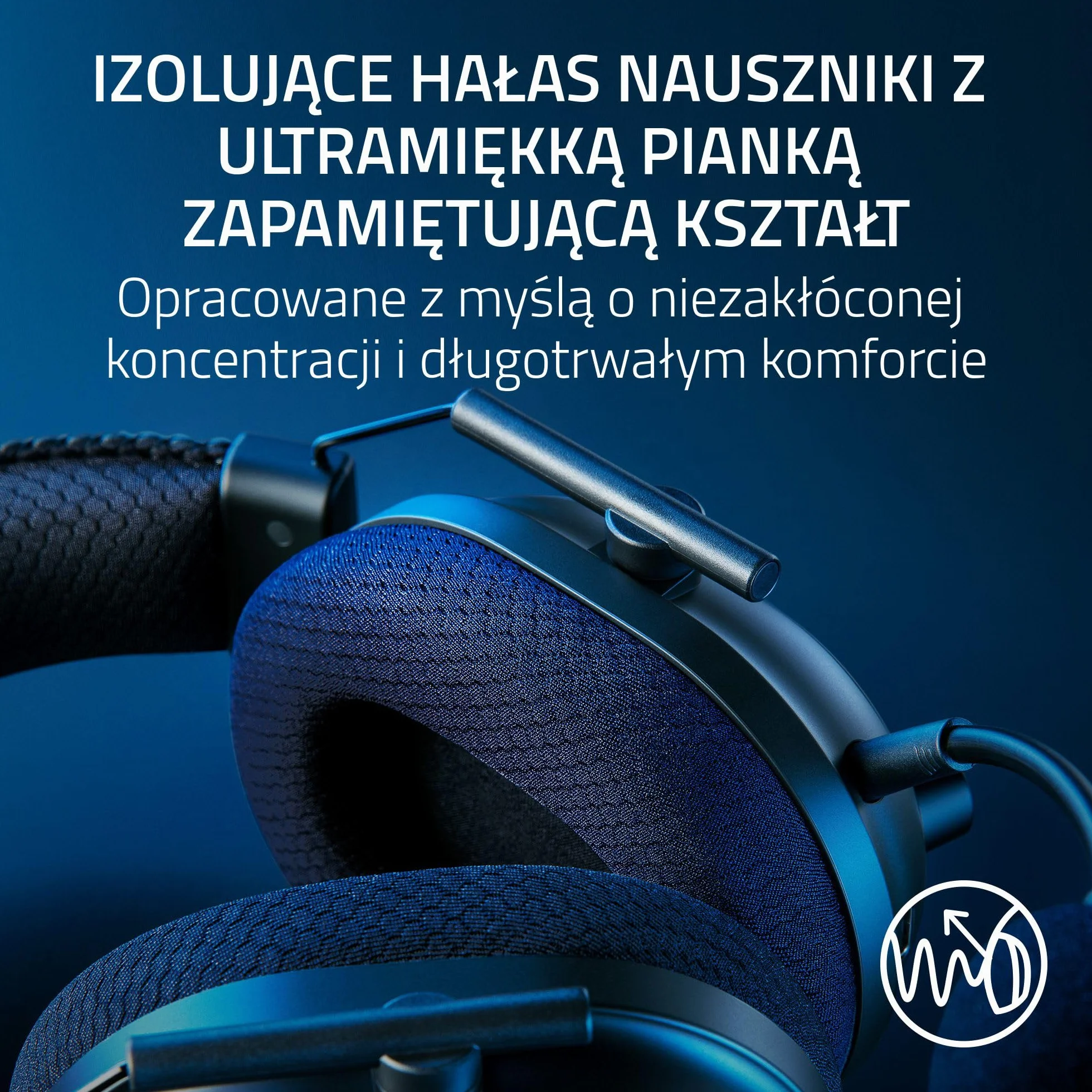 Razer BlackShark V2 Pro (2023) - PC Bezprzewodowe słuchawki e-sportowe klasy premium (mikrofon Super Wideband, 50mm przetwornik TriForce, bezprzewodowa HyperSpeed, bateria do 70 godzin) Czarny